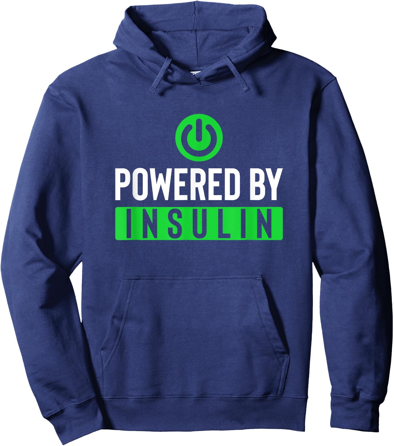 Powered By Insulin Hoodie - Hoodie | Navy