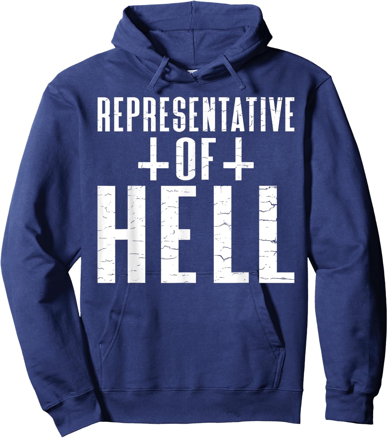 Funny Antichrist Satanism Satanic Occult Satan Goat Atheist Hoodie - Hoodie | Navy
