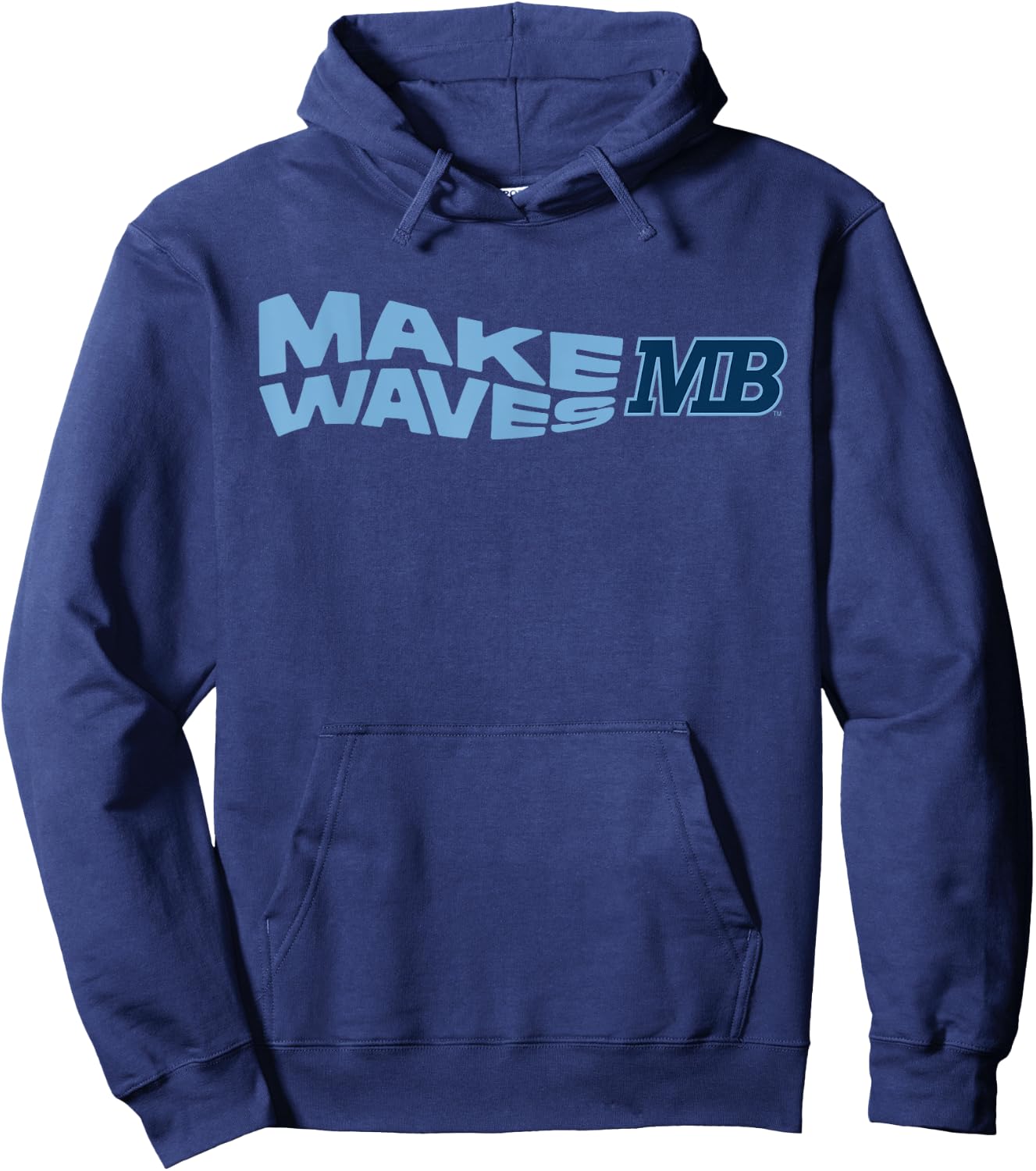 Cal State Monterey Bay Make Waves Logo Hoodie - Hoodie | Navy