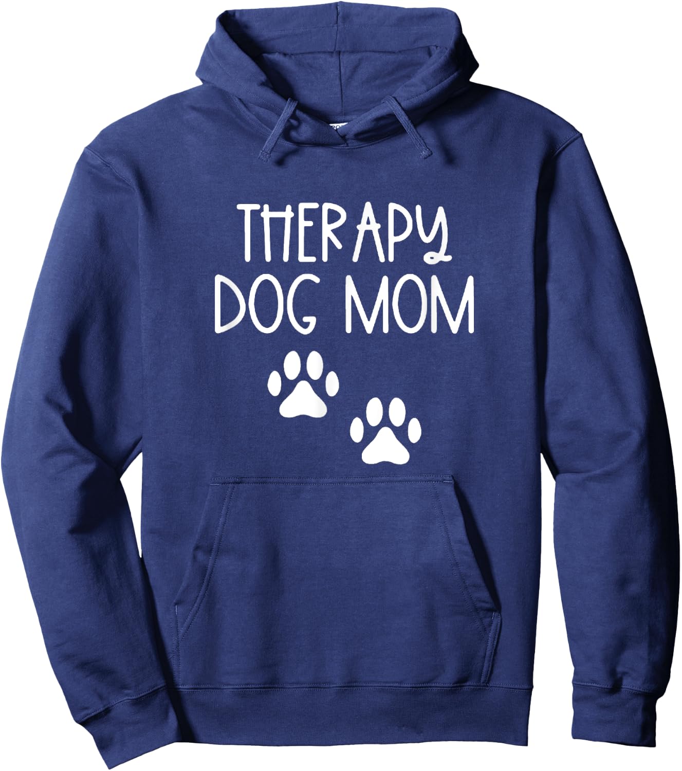 Dog Mom Shirt Therapy Service Dog Pet Lovers Canine Owner Women Hoodie - Hoodie | Navy