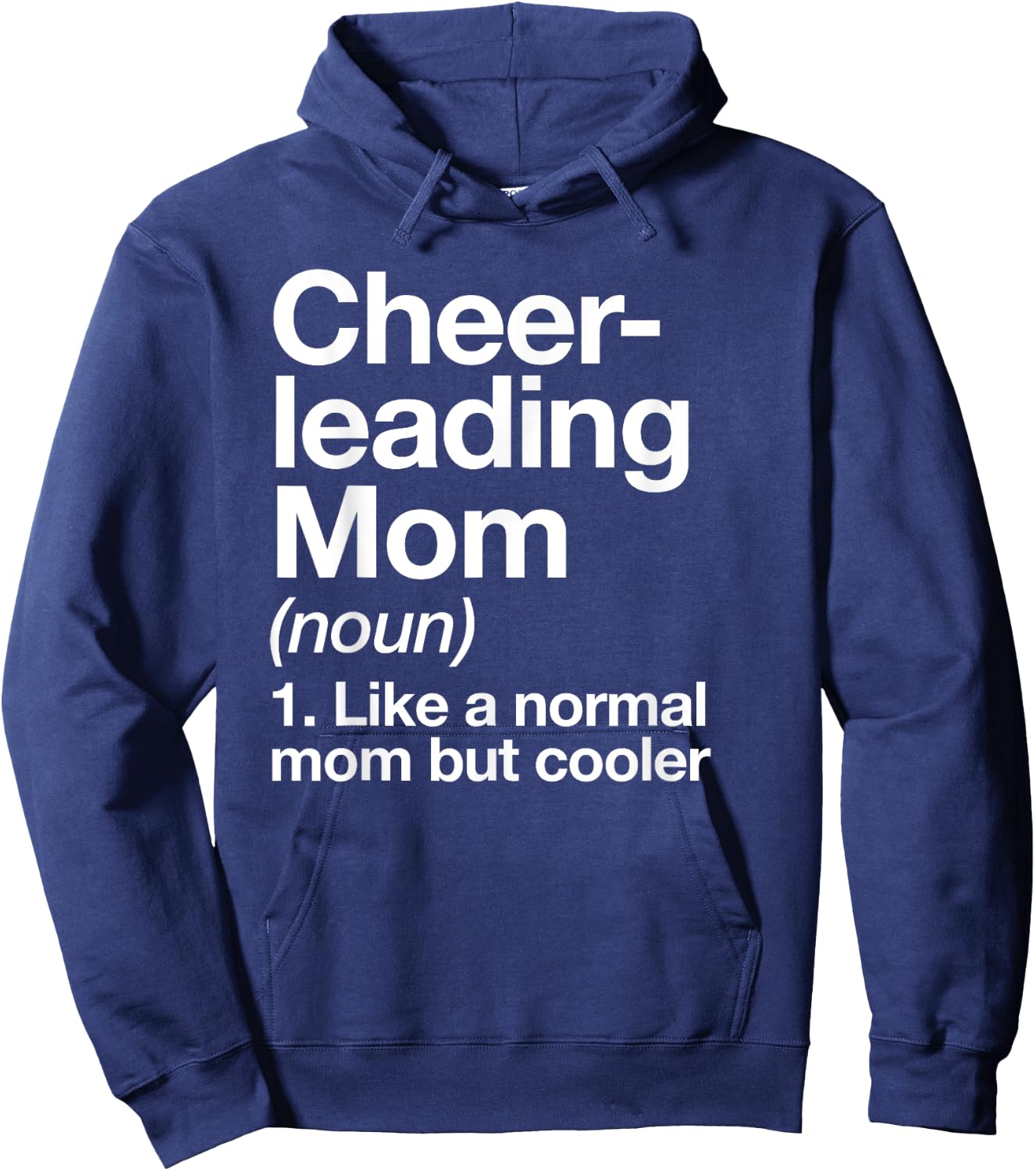 Cheerleading Mom Definition Funny & Sassy Sports Hoodie - Hoodie | Navy