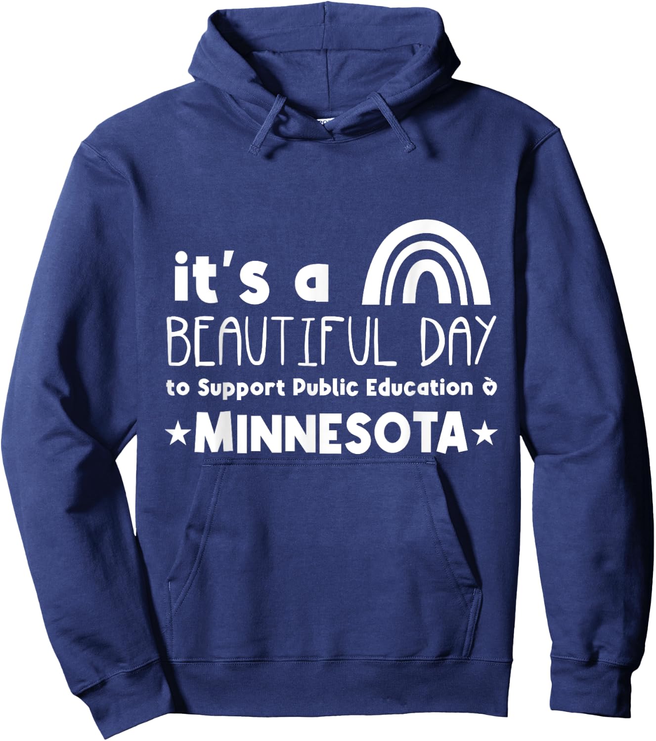 Support Public Education Teacher Red for Ed Minnesota Women Kids Hoodie - Hoodie | Navy