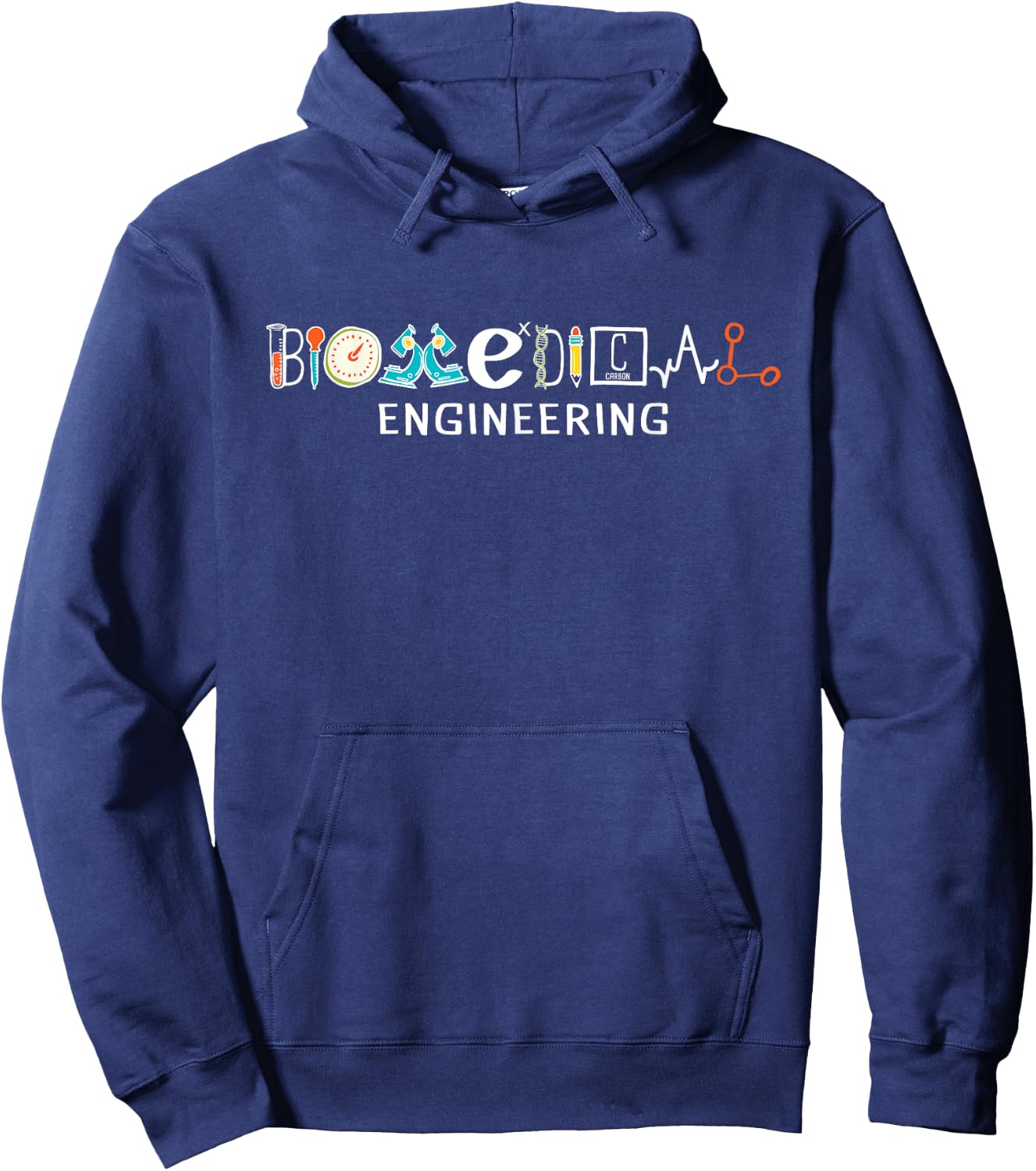 Biomedical Engineering - Biomed Graduate Bioengineering BME Hoodie - Hoodie | Navy