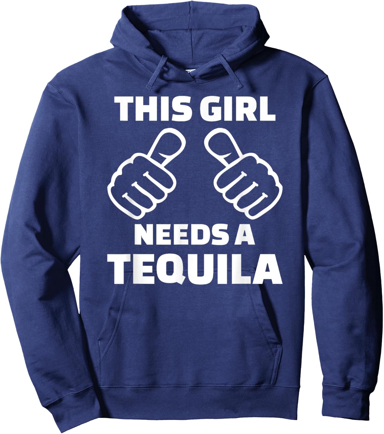 This girl needs a tequila Hoodie - Hoodie | Navy