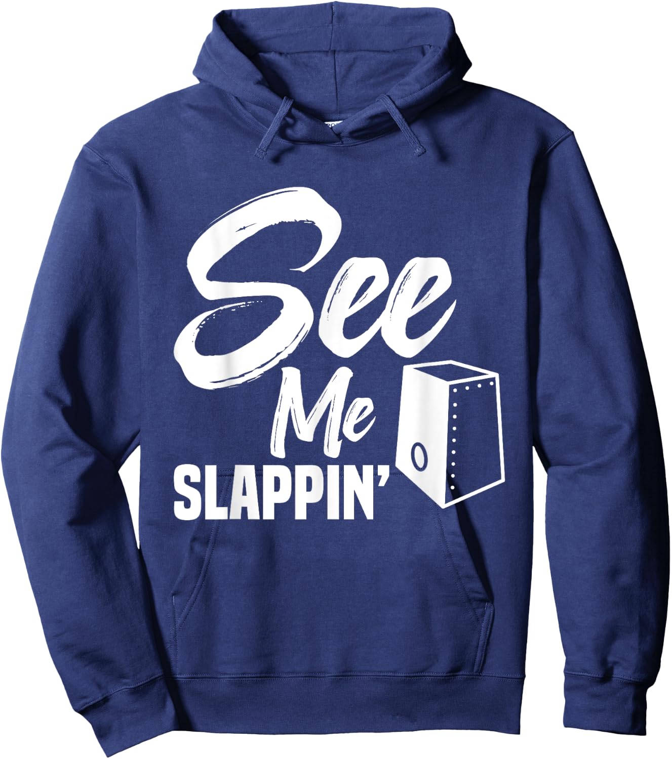 Cajónist Music Lover Cajón Drum Slappin´ Percussion Cajón Hoodie - Hoodie | Navy