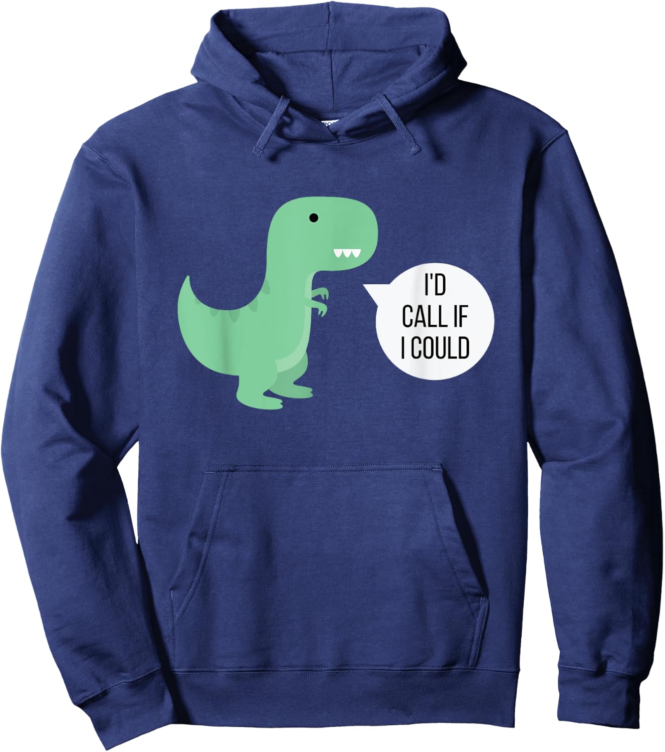 I'd Call If I Could Funny Poker Hoodie - Hoodie | Navy