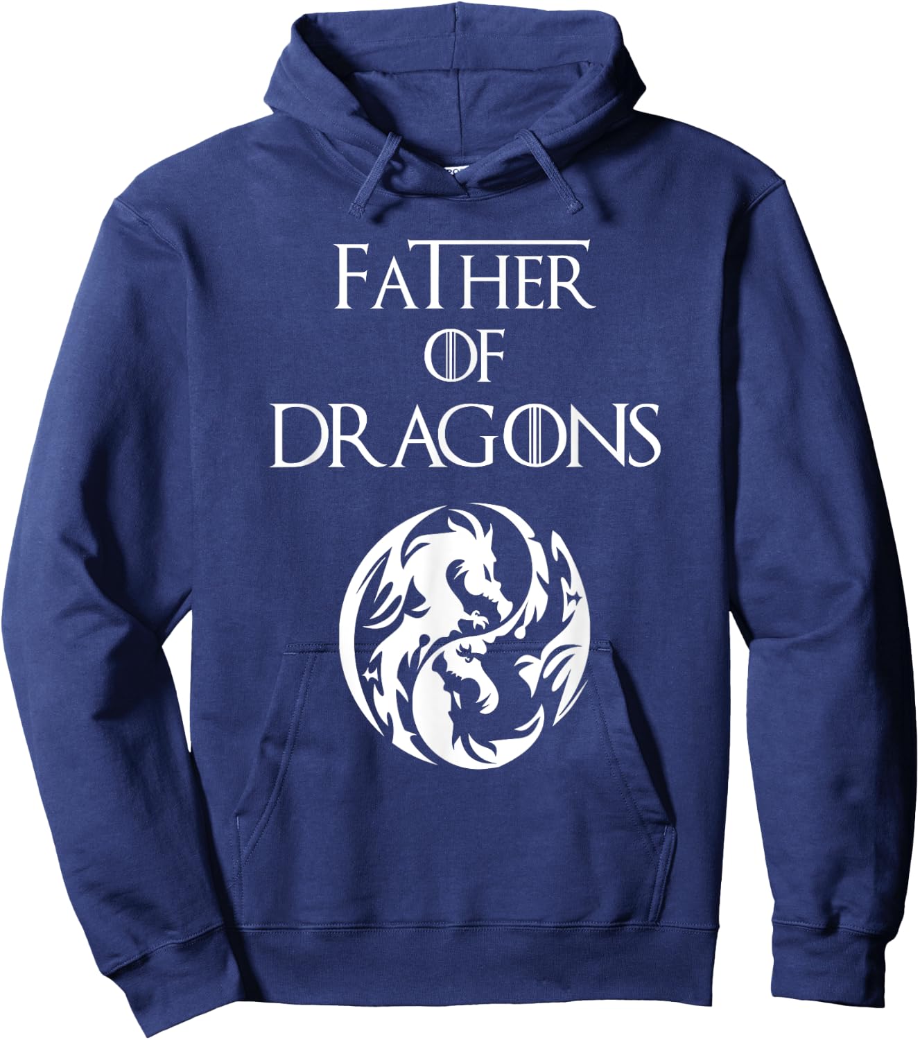 Father of Dragons T Shirt Fathers Day Gift Hoodie - Hoodie | Navy