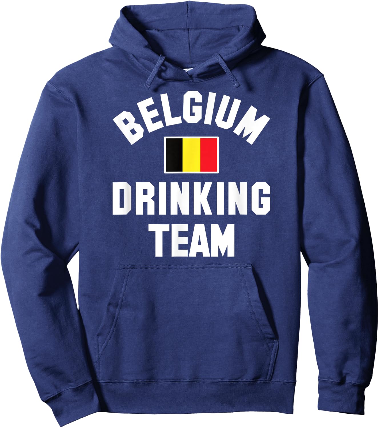 Belgian drinking team design for Belgian beer fests Hoodie - Hoodie | Navy