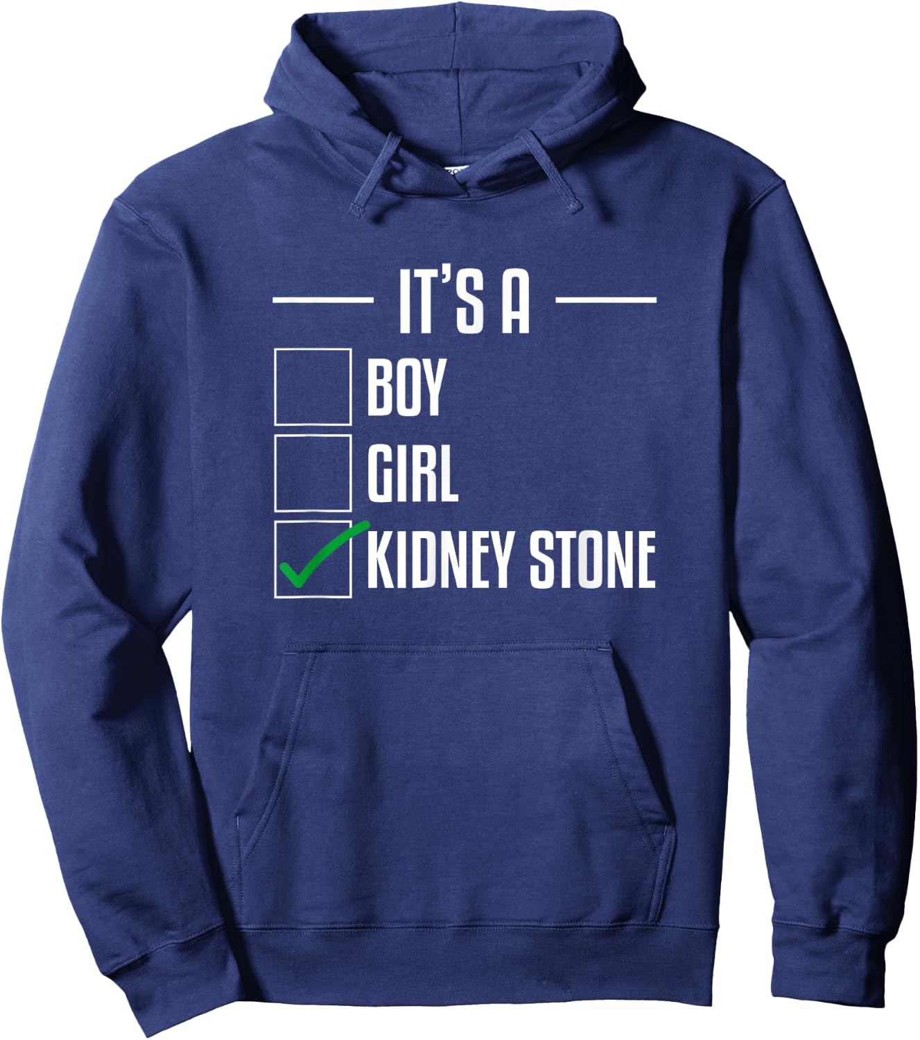 Kidney Stone Funny Disease Stones Survivor Awareness Hoodie - Hoodie | Navy