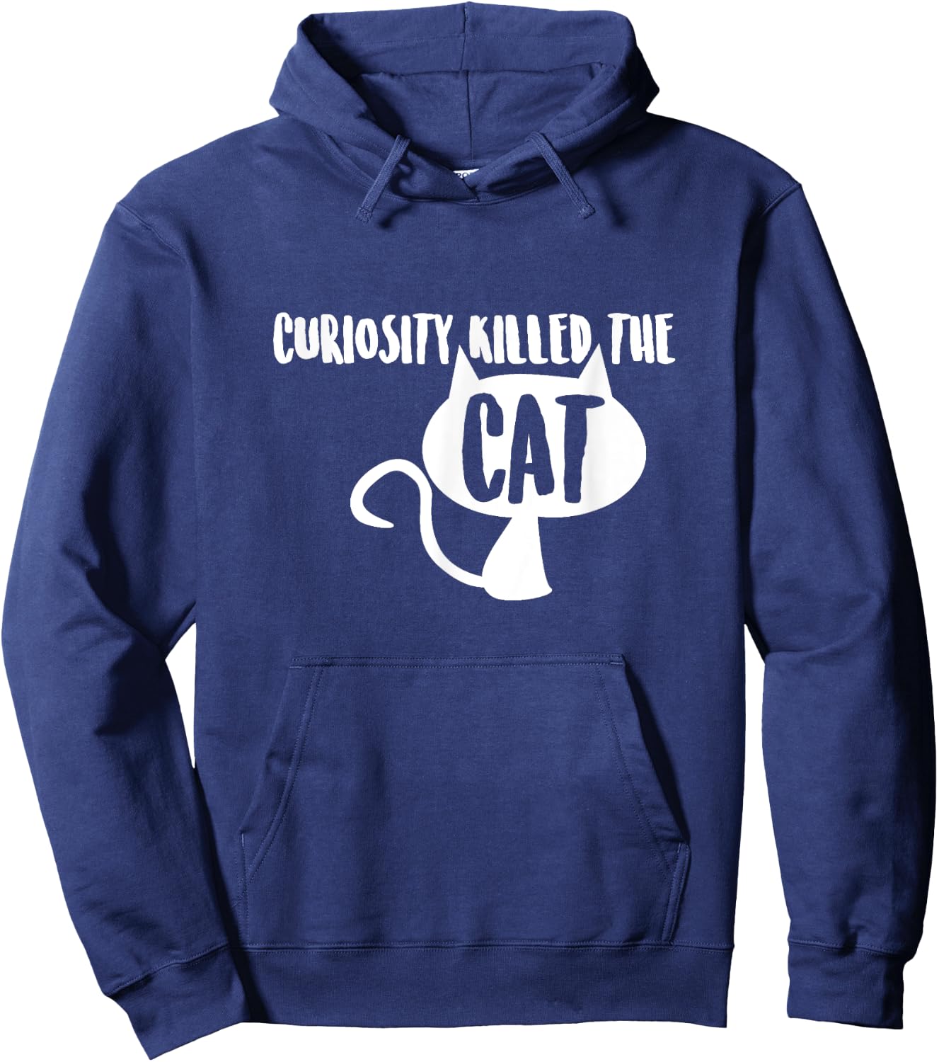 Curiosity Killed the Cat Hoodie - Hoodie | Navy