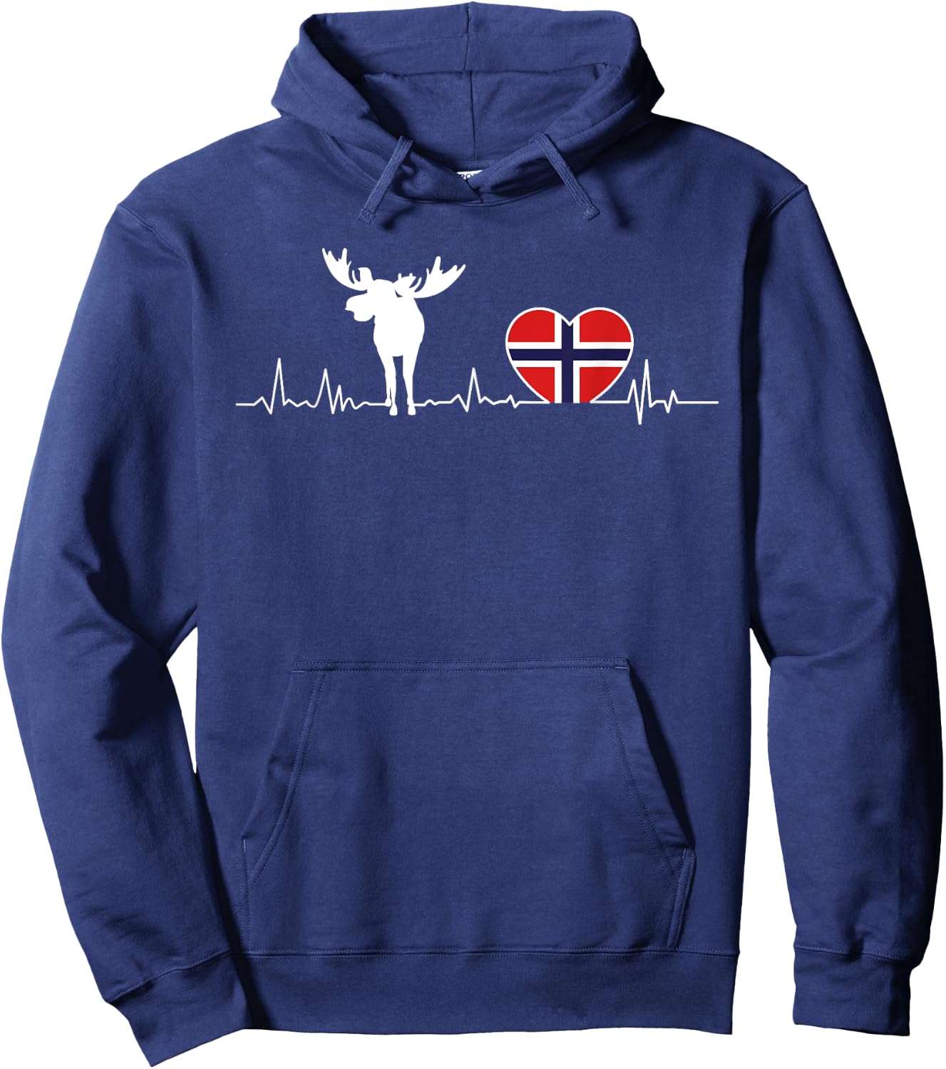 Norway Elk Hoodie - Hoodie | Navy