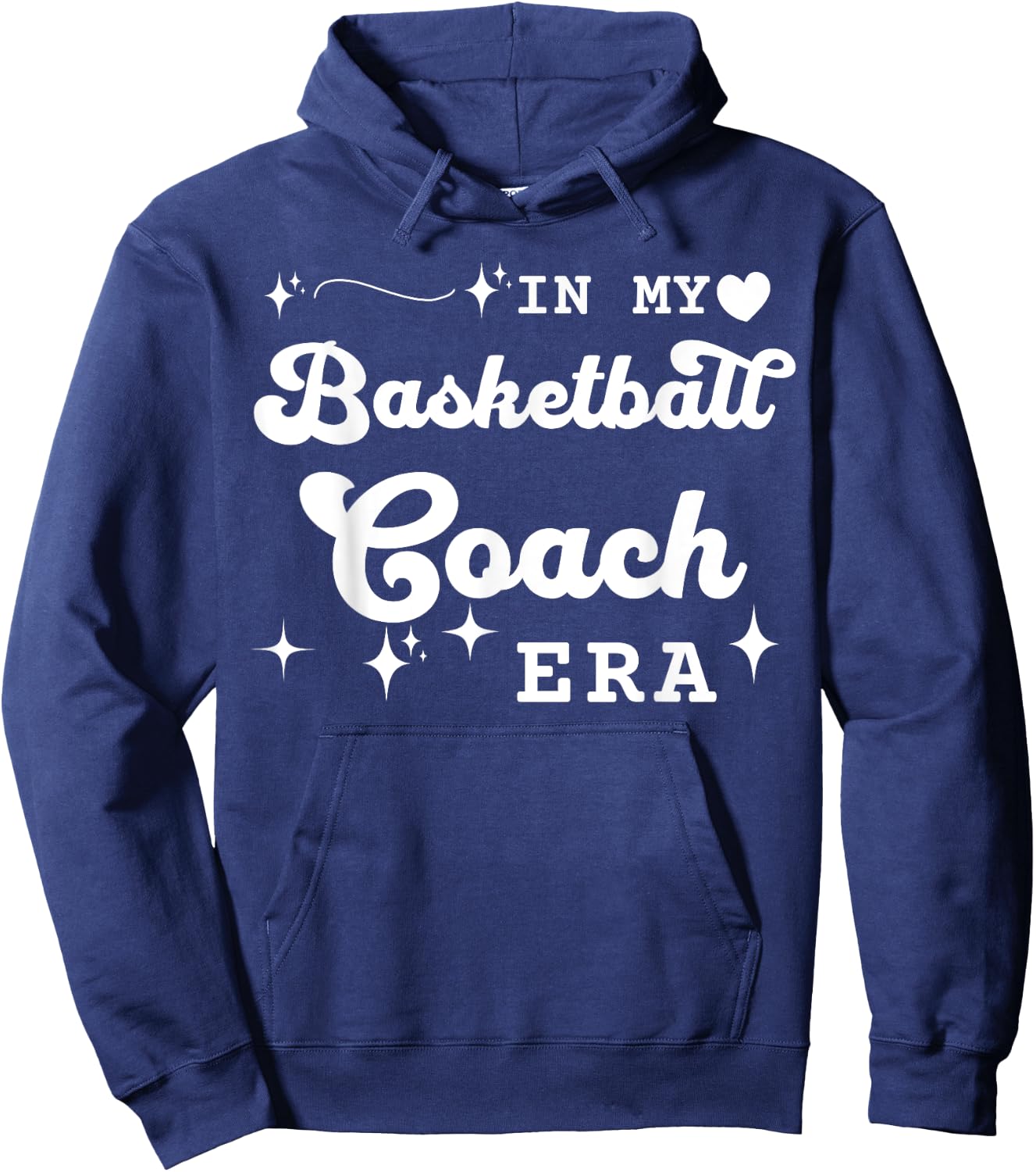 Retro In My Basketball Coach Era Back To School Hoodie - Hoodie | Navy