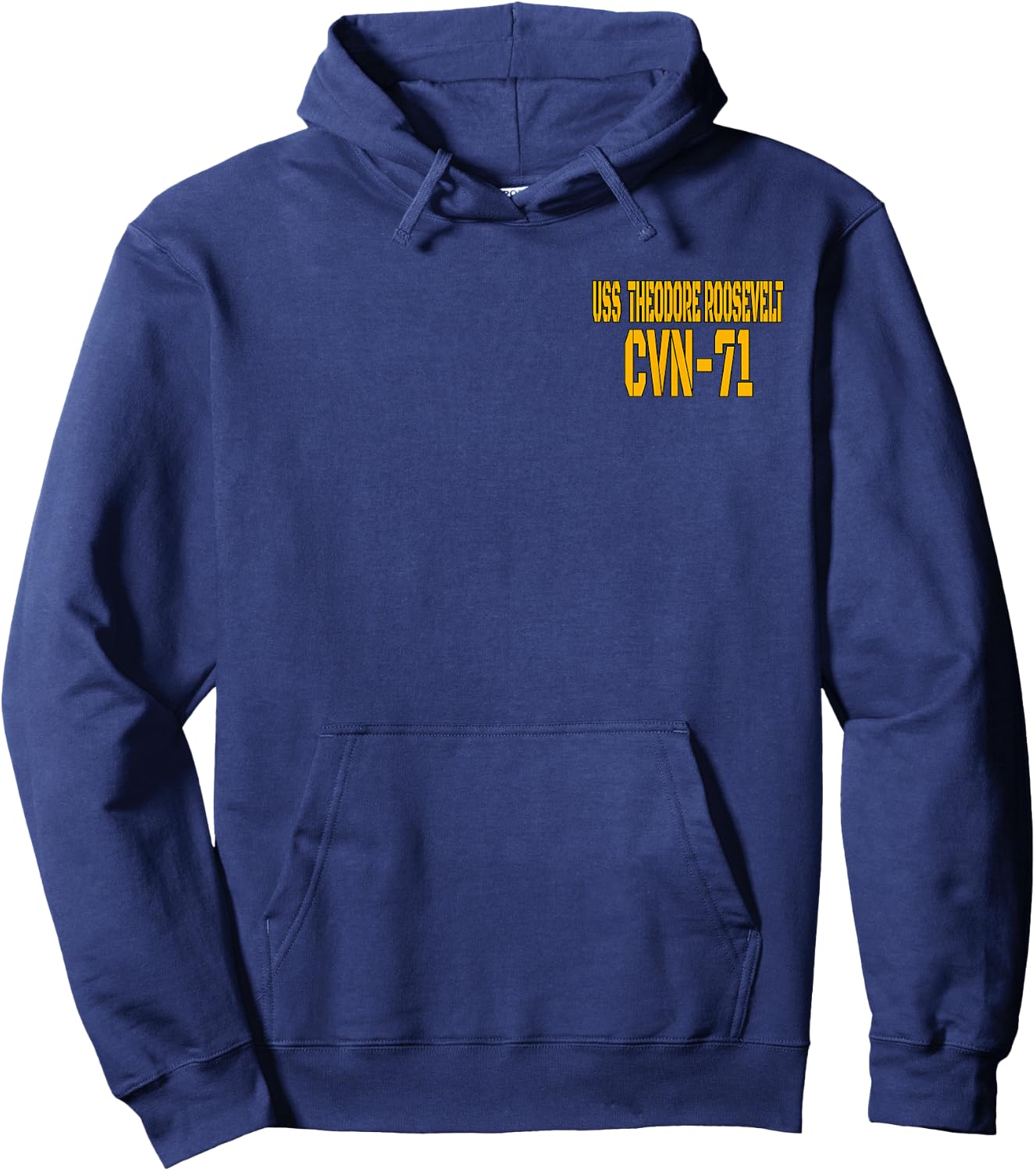 USS Theodore Roosevelt CVN-71 Aircraft Carrier Front&Back Hoodie - Hoodie | Navy