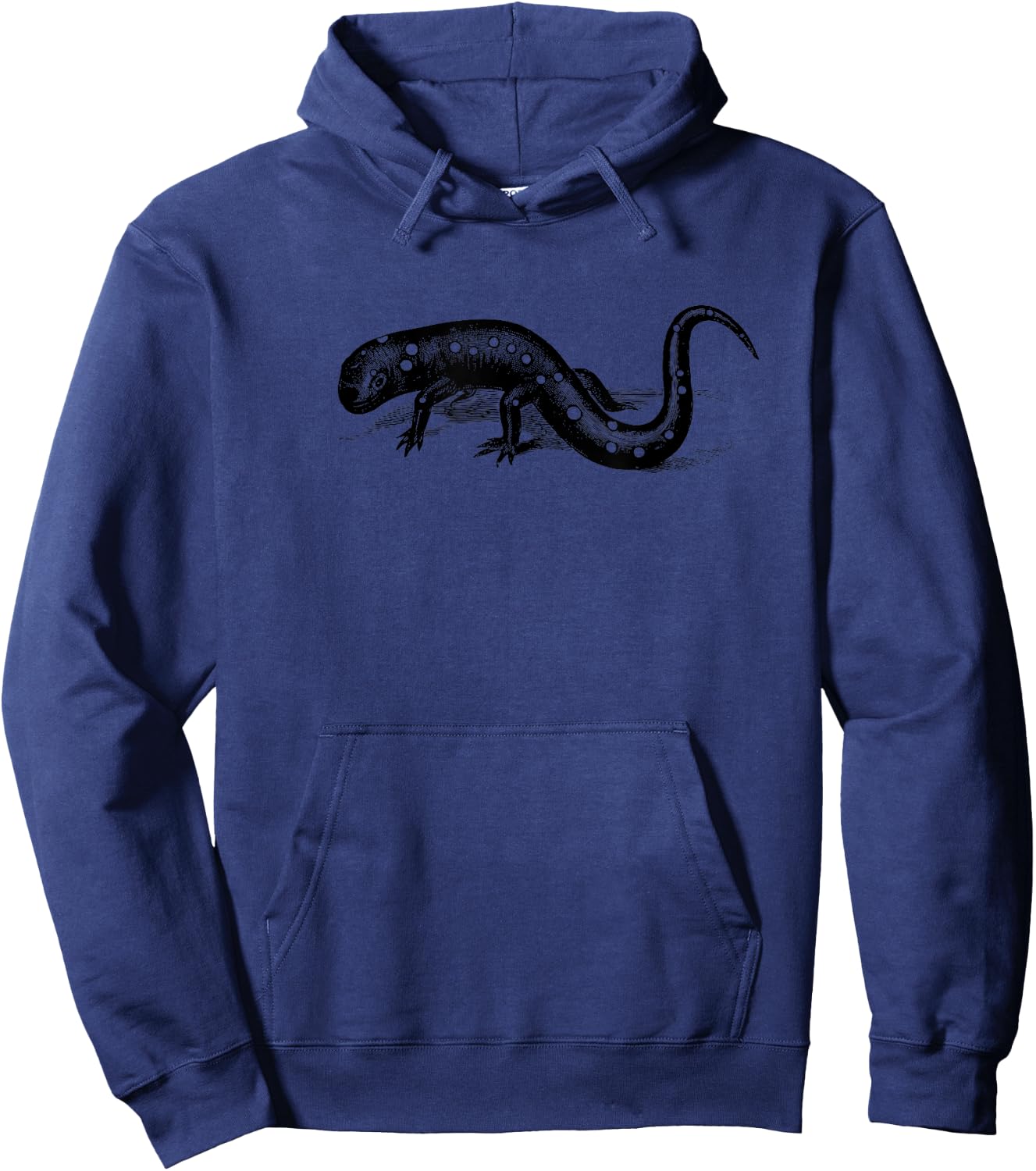 Amphibian collection: Salamander spotted vintage drawing Hoodie - Hoodie | Navy