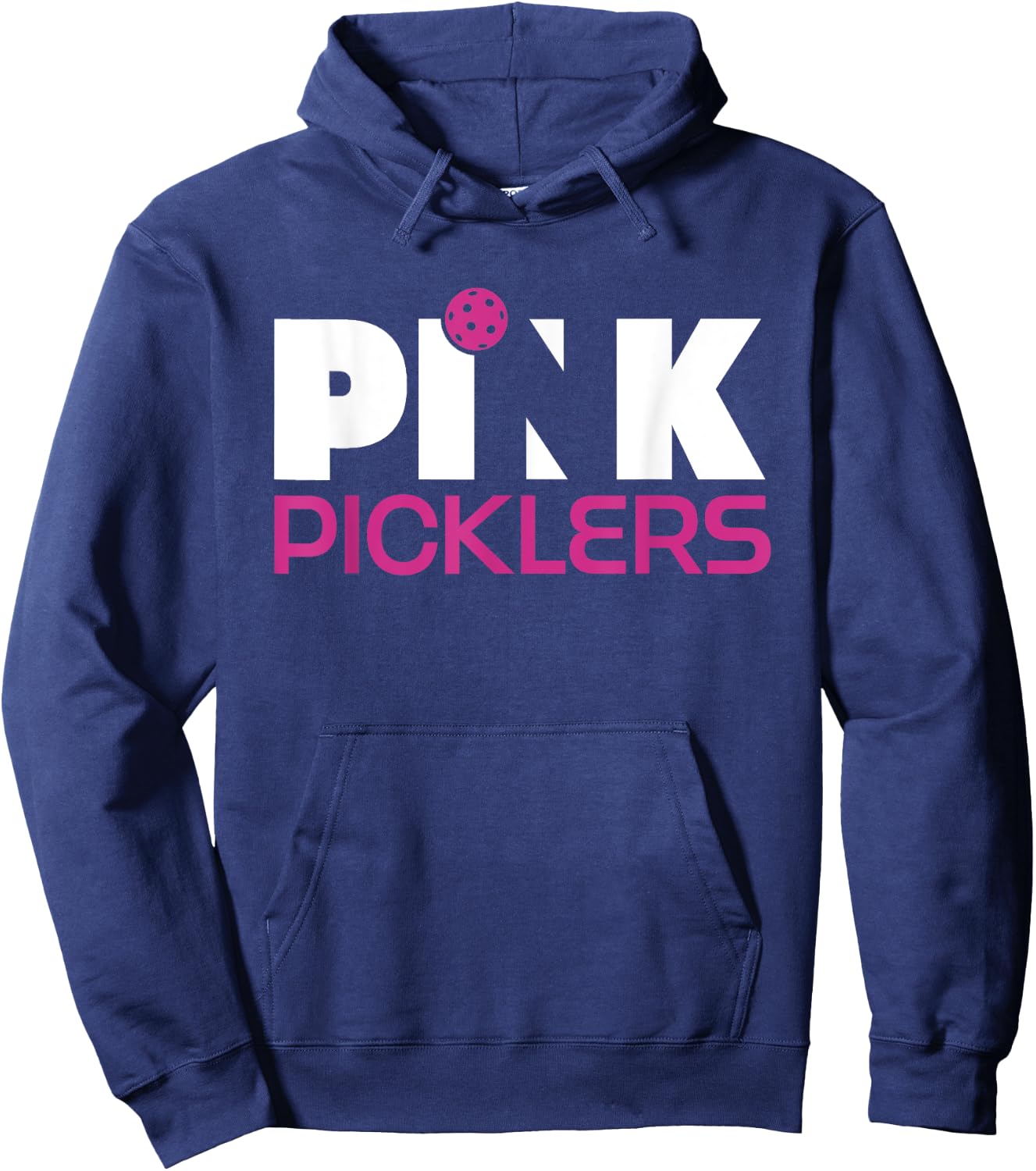 Pink Picklers Pickleball Breast Cancer Awareness Hoodie - Hoodie | Navy