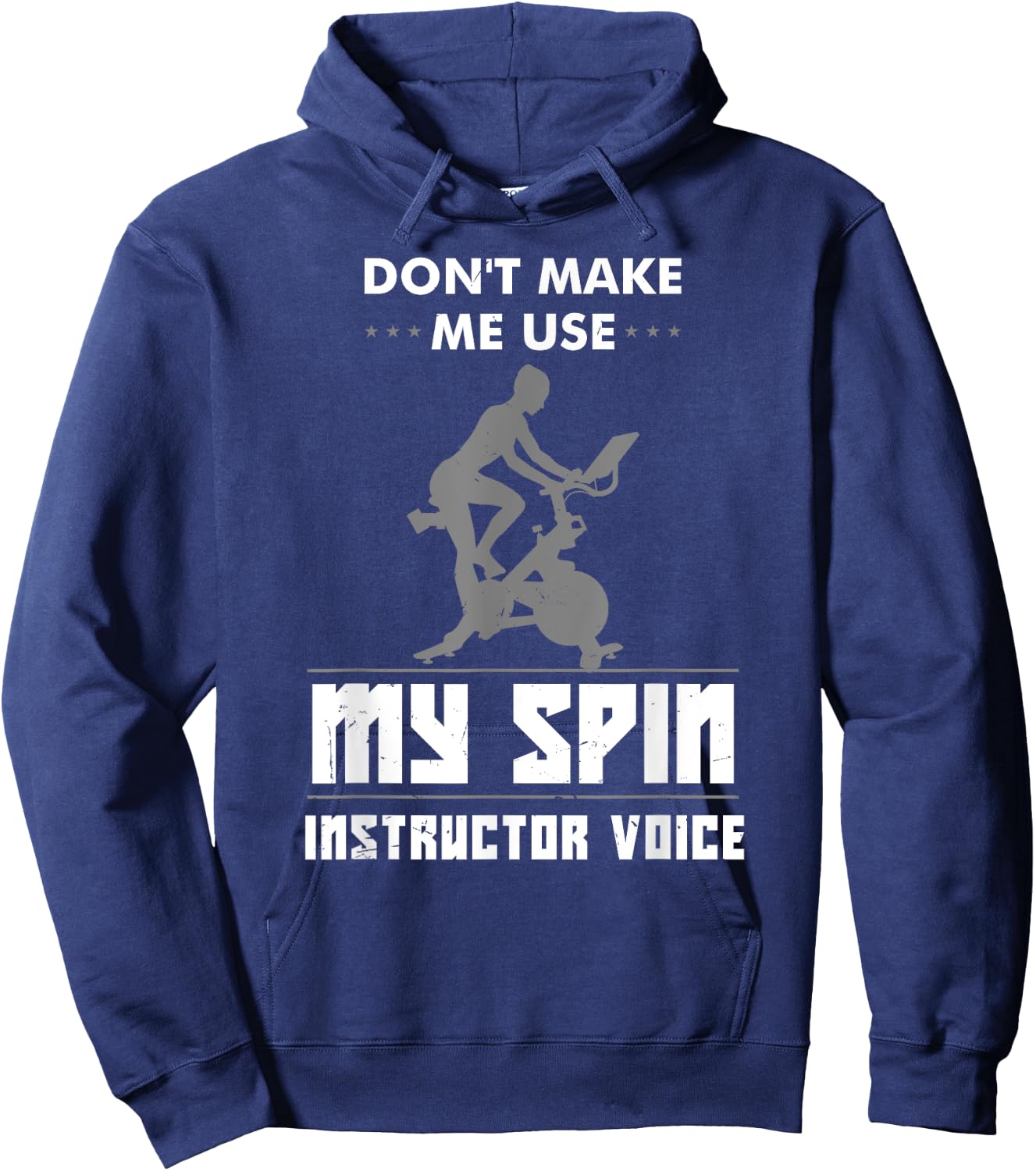 Funny Cycling Trainer Gift Indoor Biking Workout Gym Hoodie - Hoodie | Navy