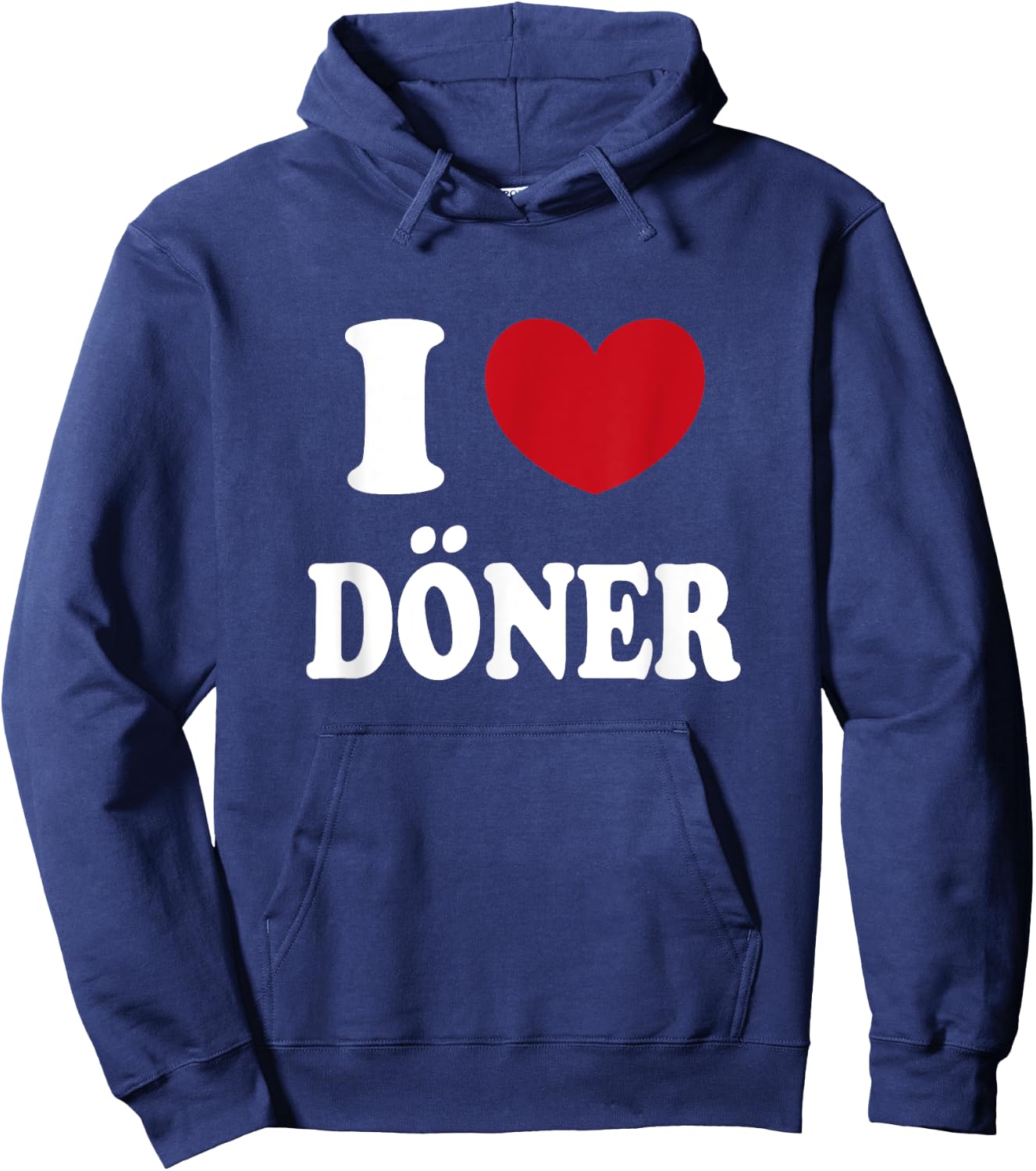 I Love Doner , black Hoodie - Hoodie | Navy