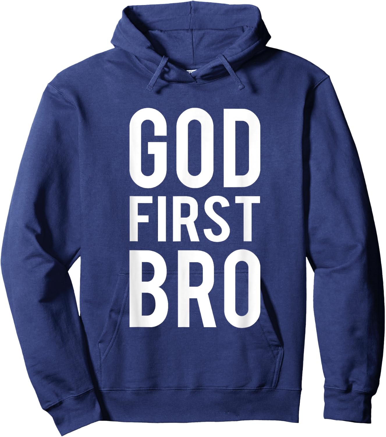 God First Bro Religious God Jesus Christian Faith Cross Lion Hoodie - Hoodie | Navy