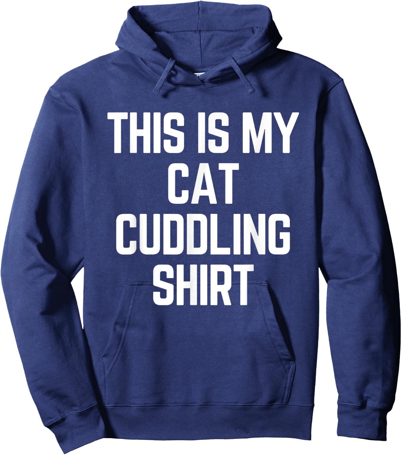 This Is My Cat Cuddling Shirt - Funny Cat Women Girls Kids Hoodie - Hoodie | Navy