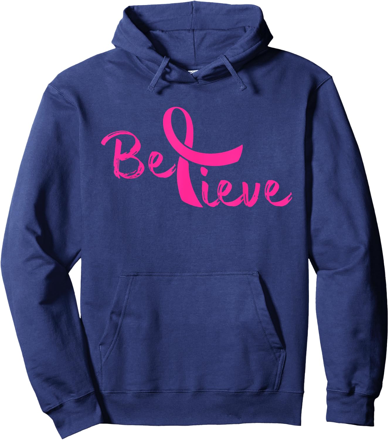 Believe - Breast Cancer Shirt Gift Hoodie - Hoodie | Navy