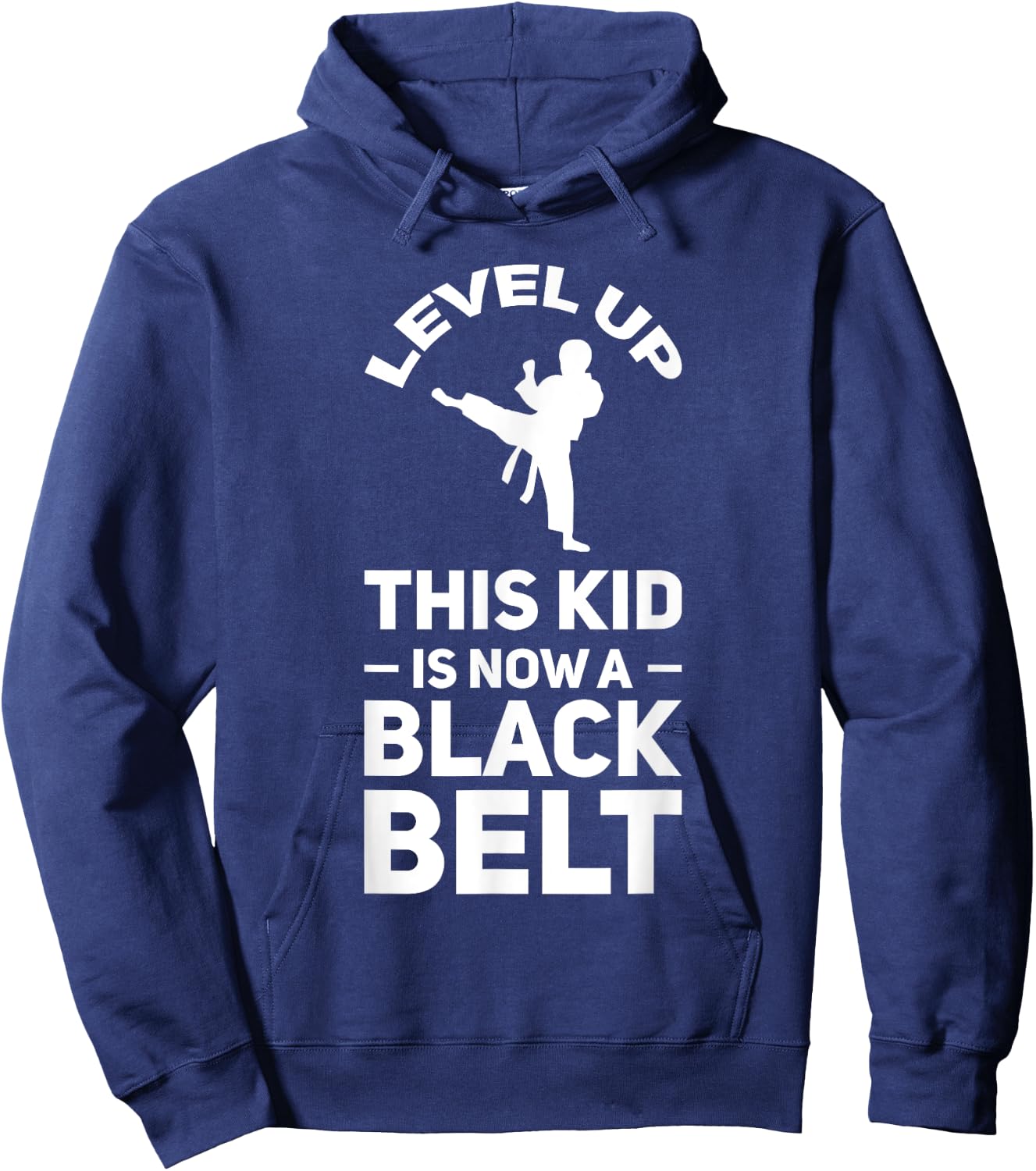 Level up this kid is black belt Martial arts Hoodie - Hoodie | Navy