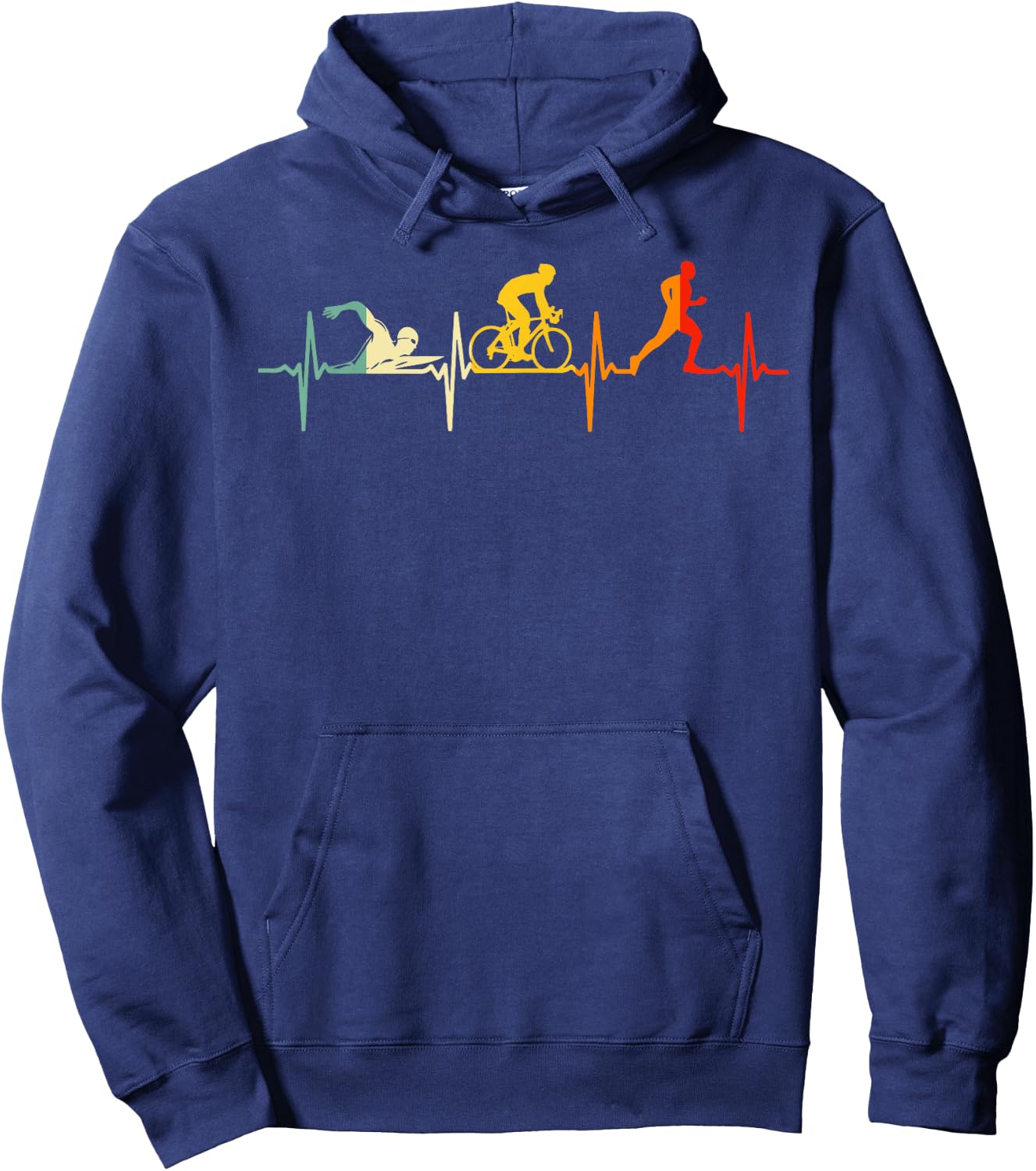 Cool Triathlon Art Women Triathlete Endurance Sport Hoodie - Hoodie | Navy