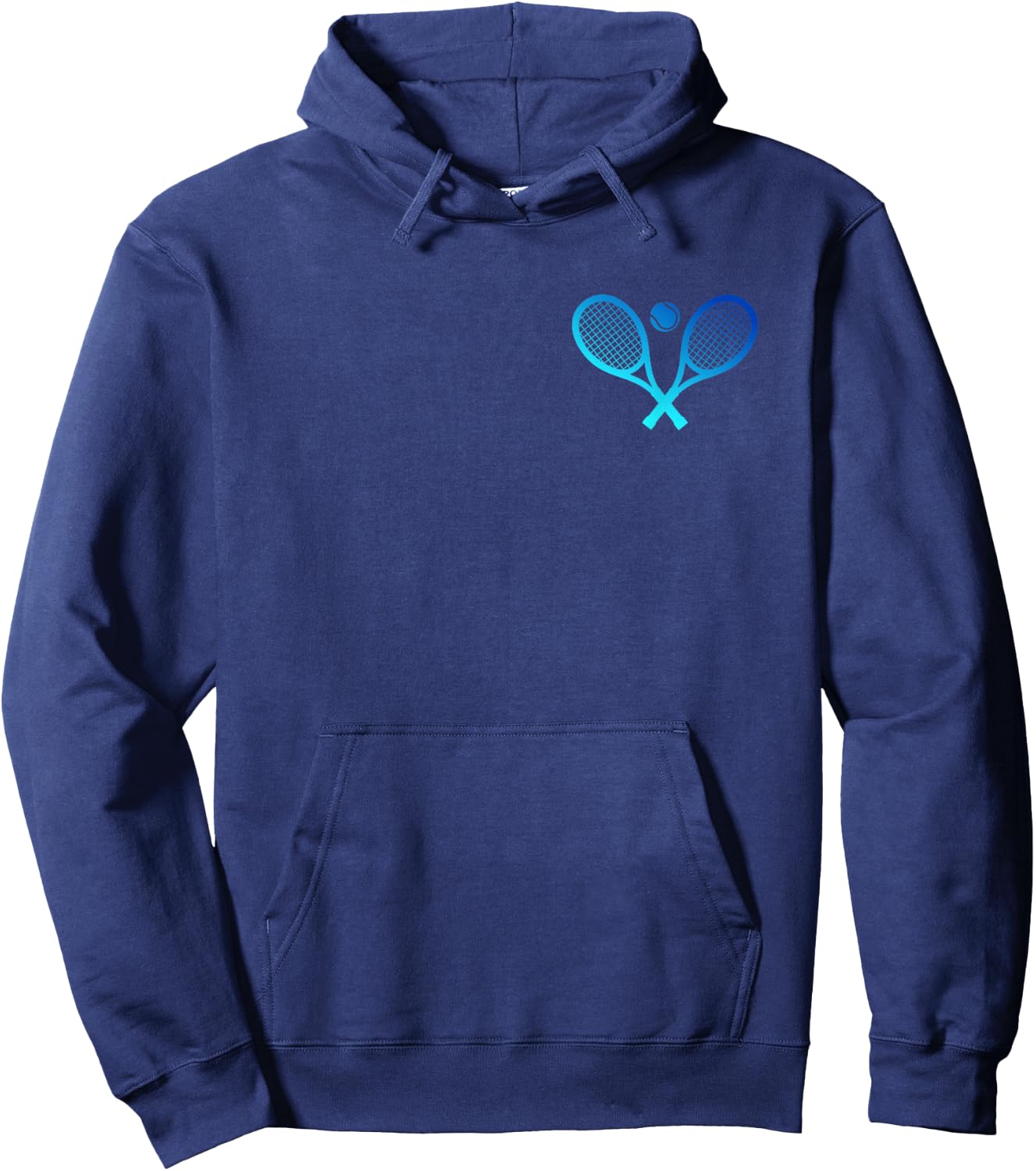 Blaue Tennisschläger Tennis Training Tennis Hoodie - Hoodie | Navy