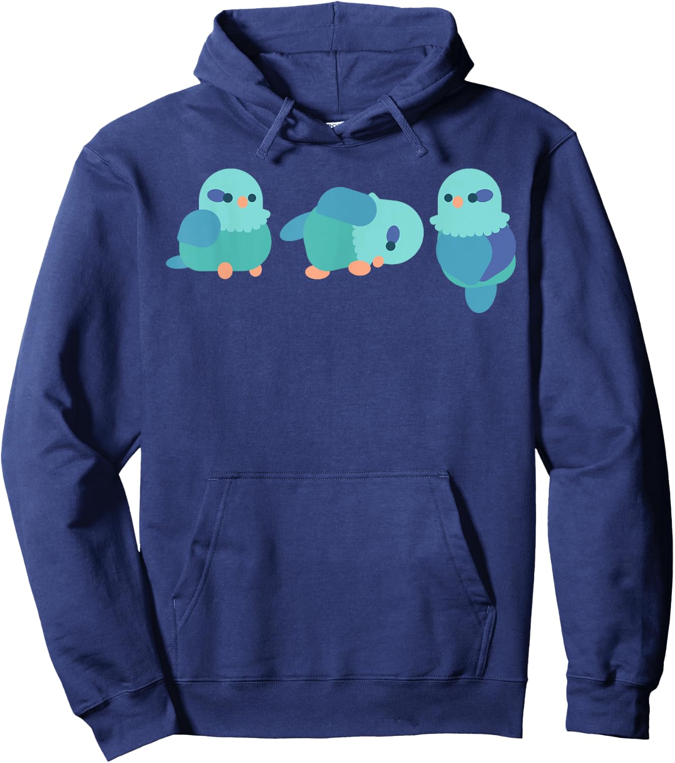 Parrotlet Bird Chibi Enthusiast Birdkeeper Parrot Owner Hoodie - Hoodie | Navy