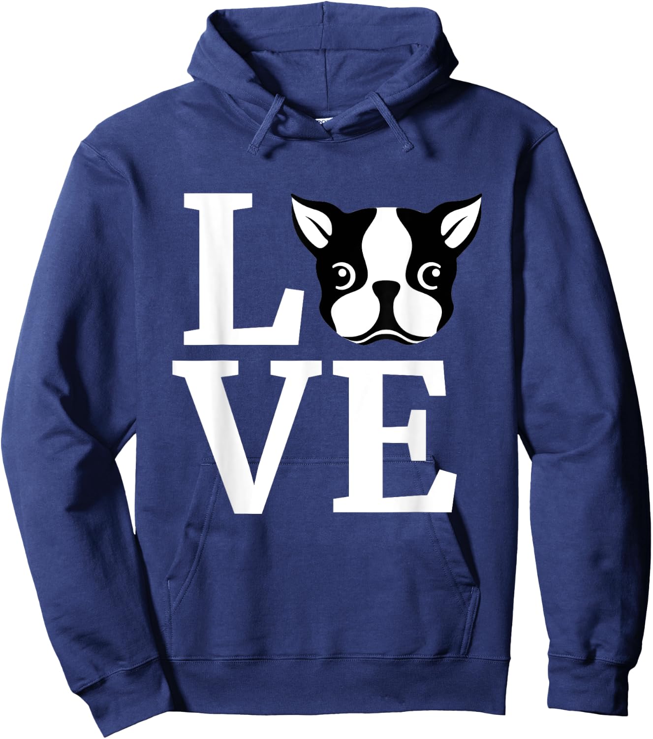 Boston Terrier Shirt I Love My Bostie Gift Dog Lover Women Girls Kids Hoodie - Hoodie | Navy