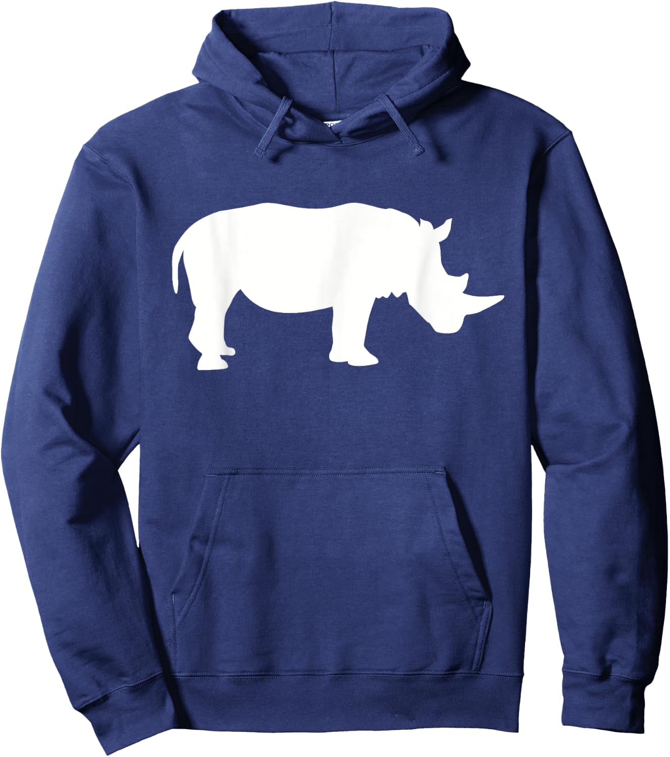 Rhino with horn Hoodie - Hoodie | Navy
