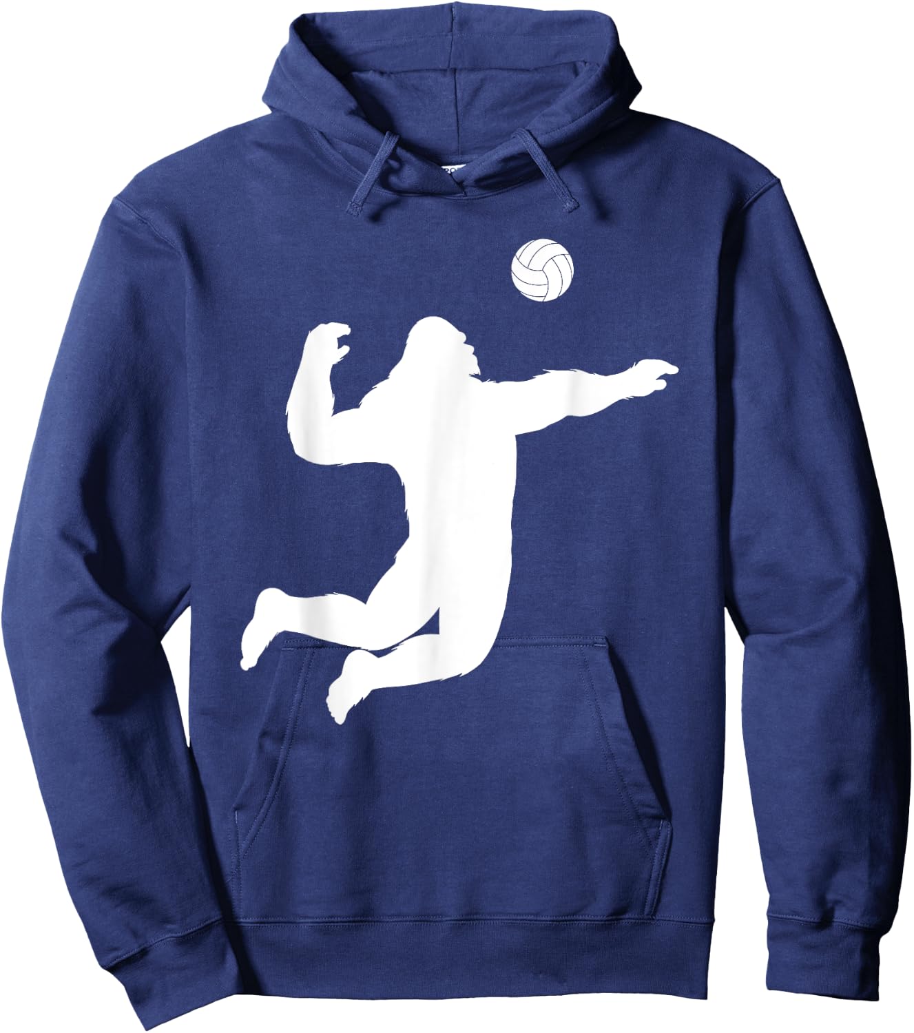 Bigfoot Volleyball Spike Hoodie - Hoodie | Navy