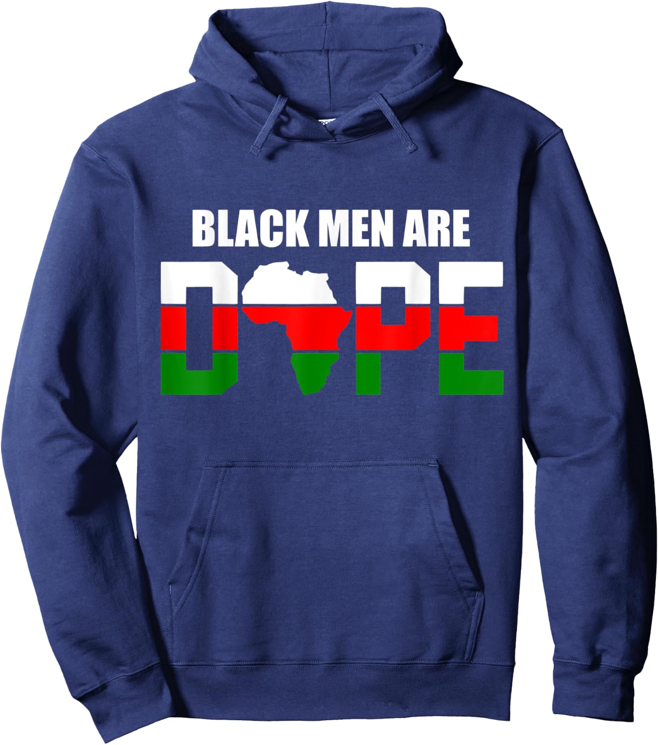 Black Men Are Dope African American Afrocentric Apparel Hoodie - Hoodie | Navy