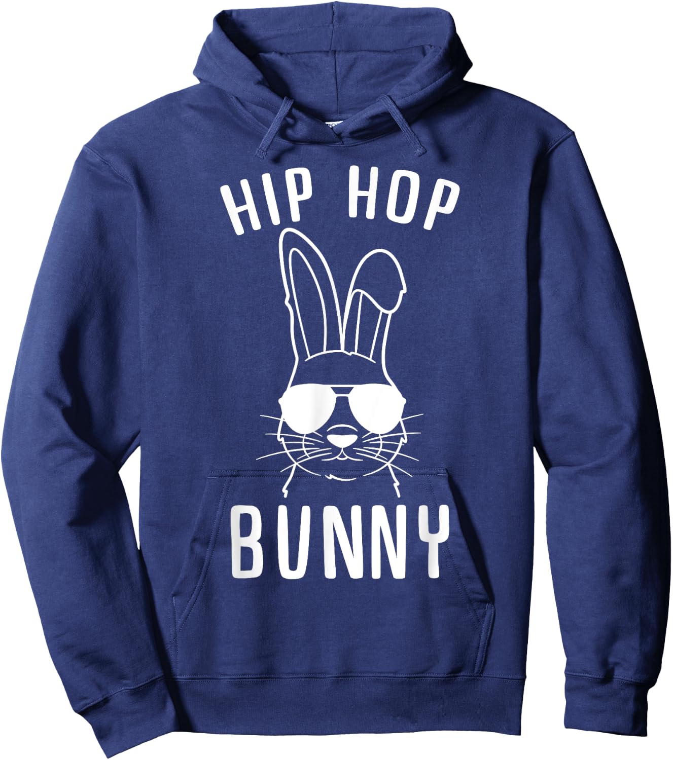 Cool hip-hop bunny, Easter gift, men and women Hoodie - Hoodie | Navy