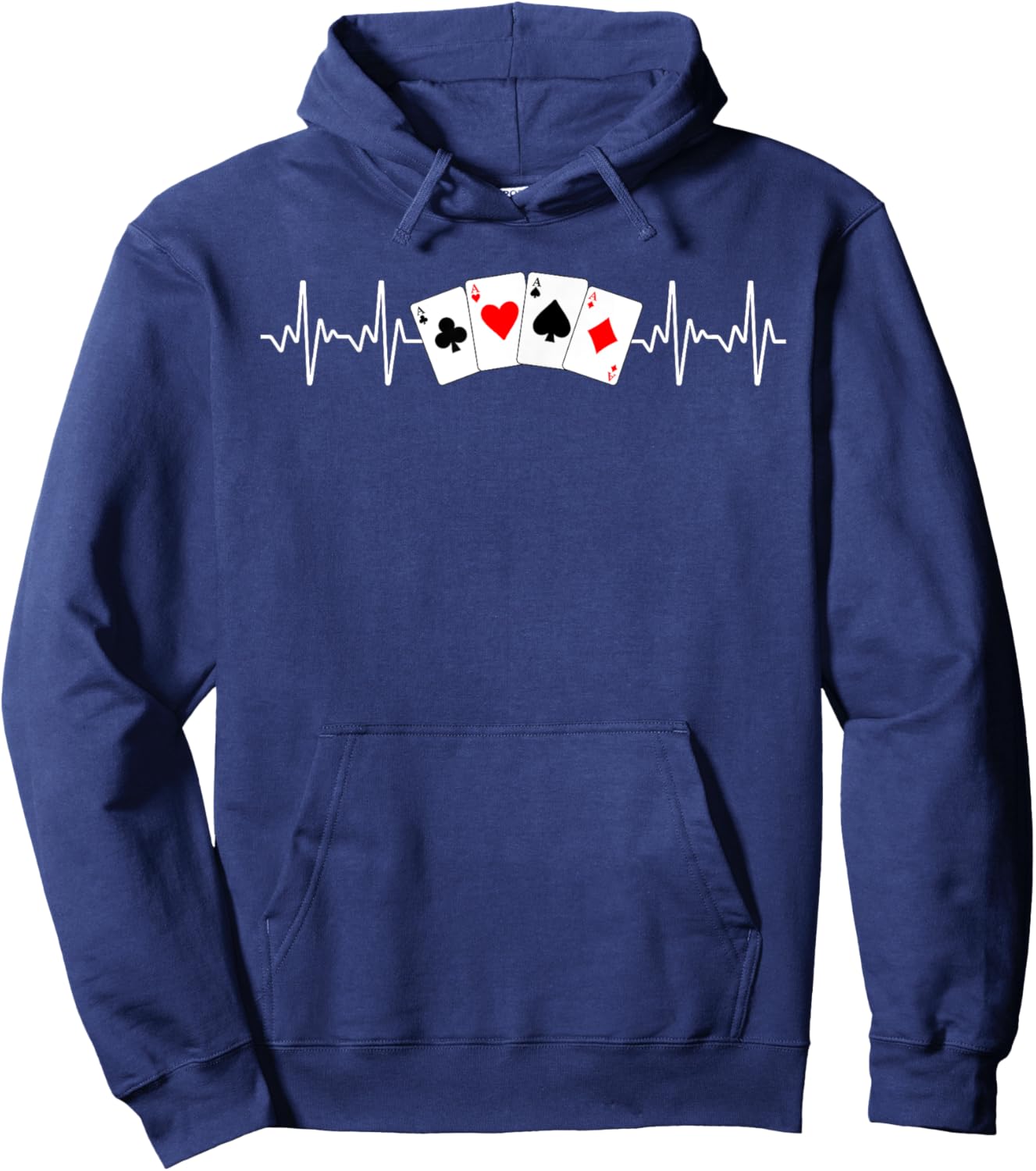 Funny Poker Art Women Gambler Card Game Poker Player Hoodie - Hoodie | Navy