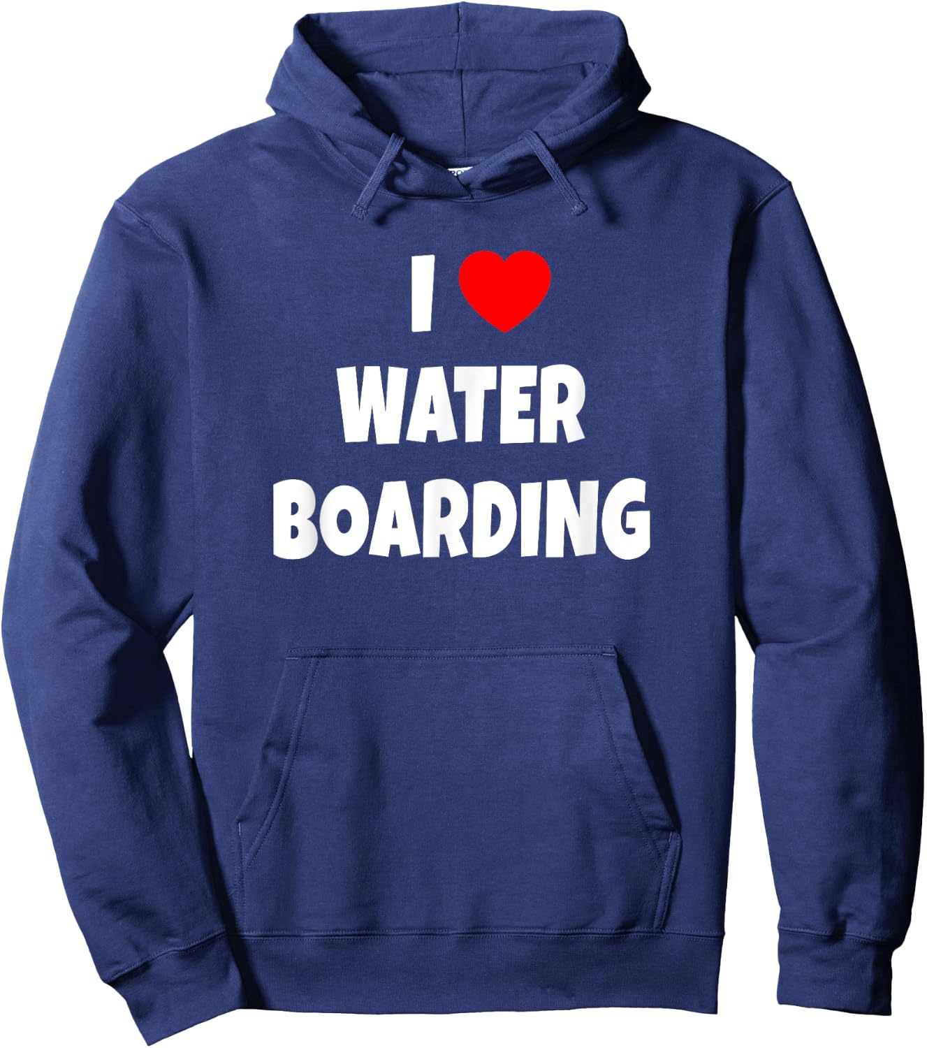 I Heart Waterboarding T Shirt Surfing Water Boarding Fan Hoodie - Hoodie | Navy