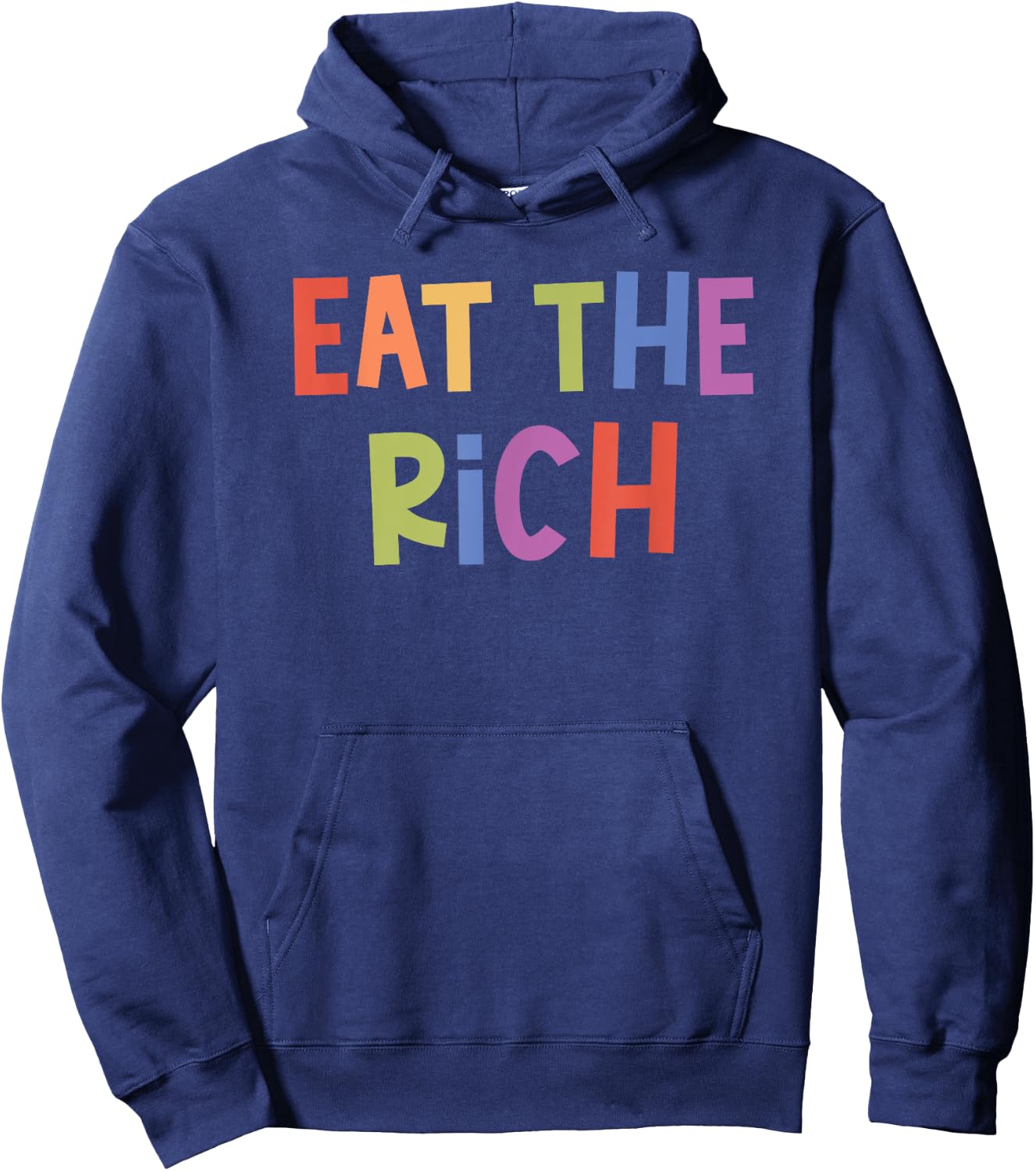 Eat The Rich Anti-Capitalism , black Hoodie - Hoodie | Navy