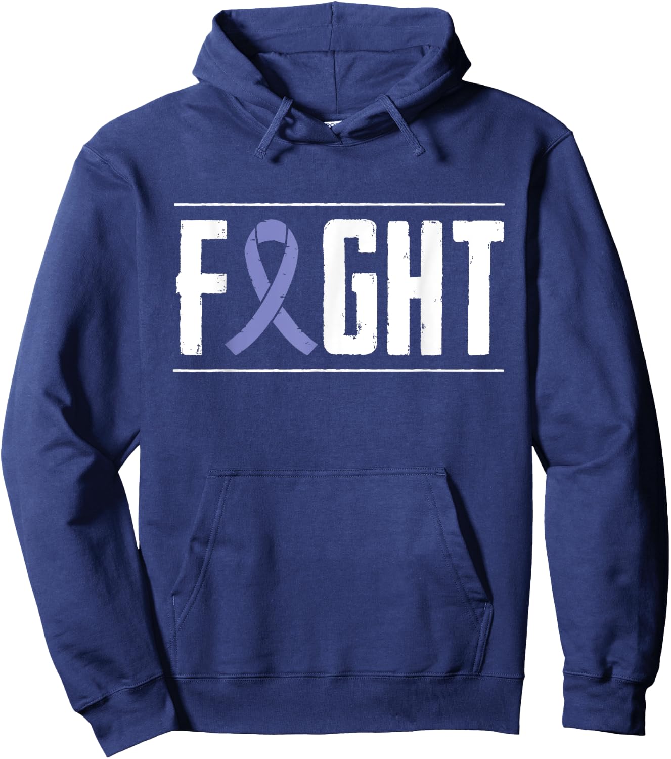 Stomach Cancer Fight Cancer Ribbon Hoodie - Hoodie | Navy