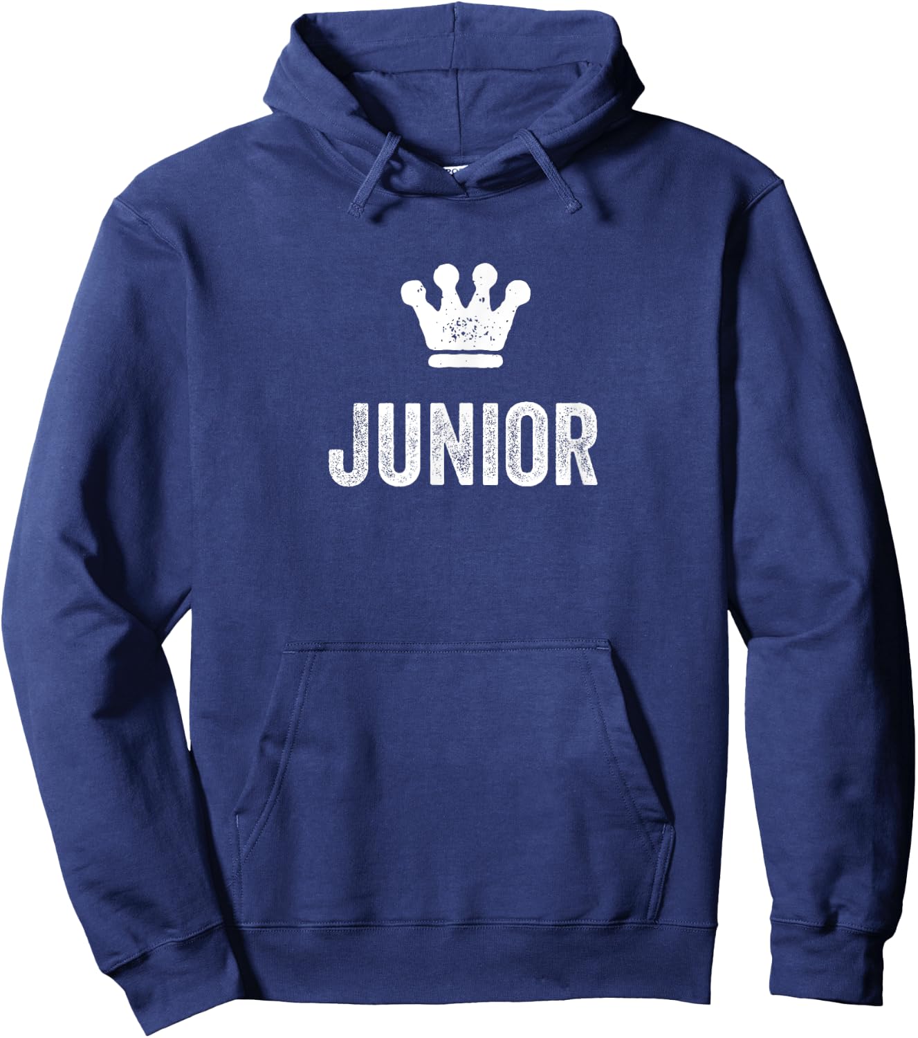 Junior the King / Crown & Name Design Called Junior Hoodie - Hoodie | Navy