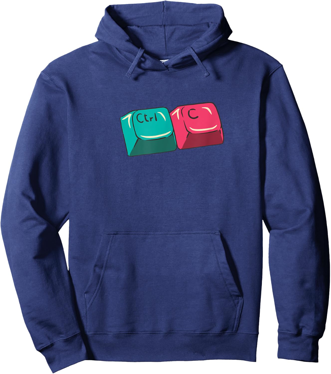 CTRL C Copy Paste Control V Funny Matching Parent Child Meme Hoodie - Hoodie | Navy