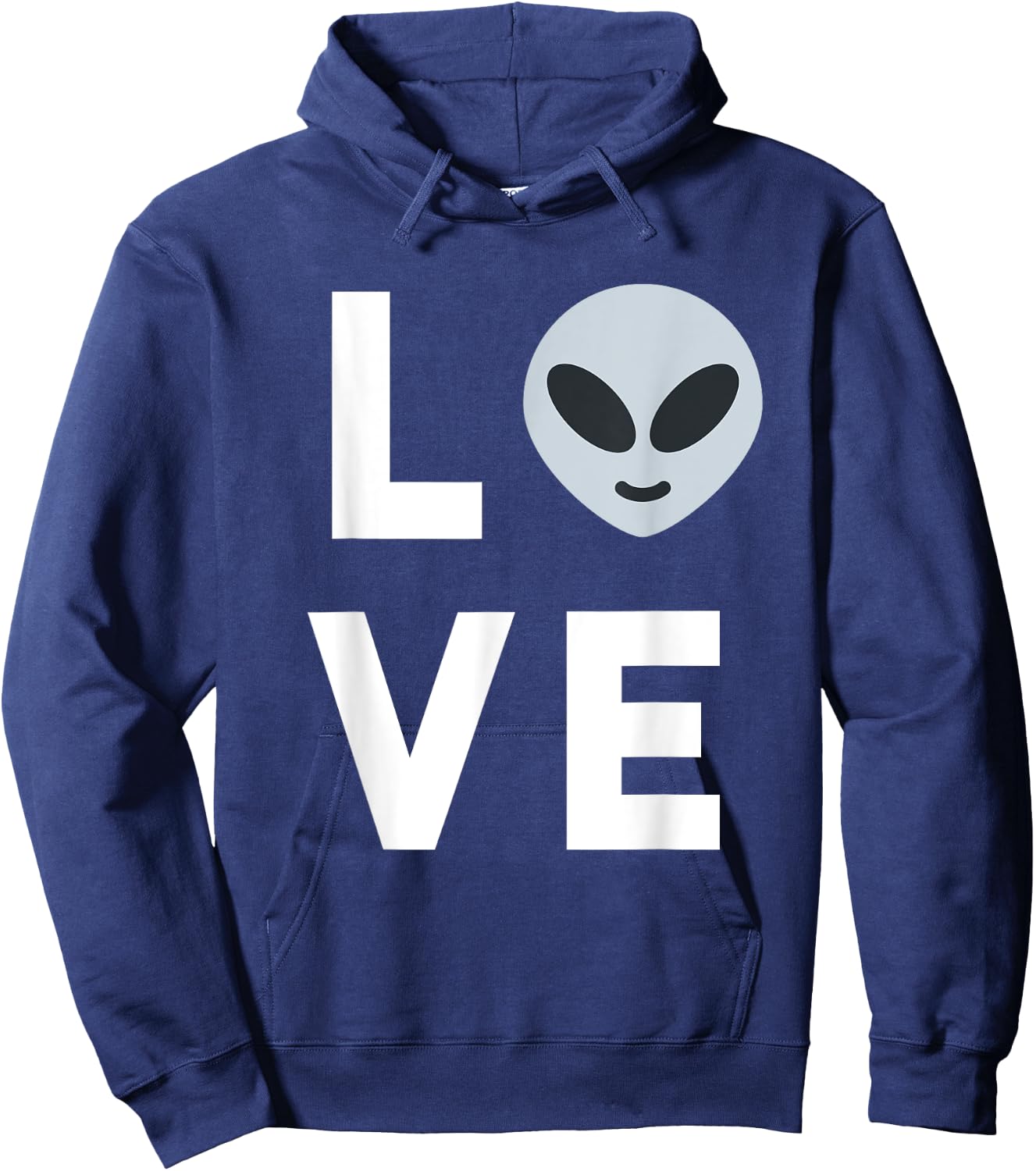 Cute Alien Face | I Love Aliens UFO Kids Gift Ideas Hoodie - Hoodie | Navy