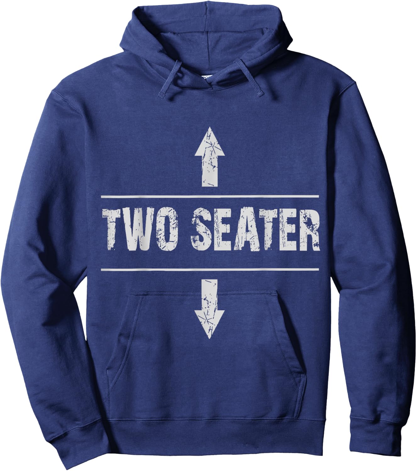 Two seater with funny saying 2 seater 2 seater , Black, S Hoodie - Hoodie | Navy