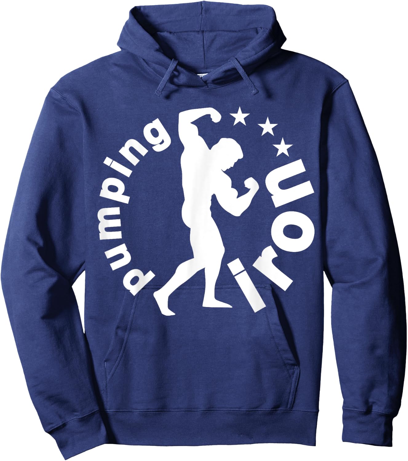C560 PUMPING IRON Workout Gym Fitness MMA Motivation Hoodie - Hoodie | Navy
