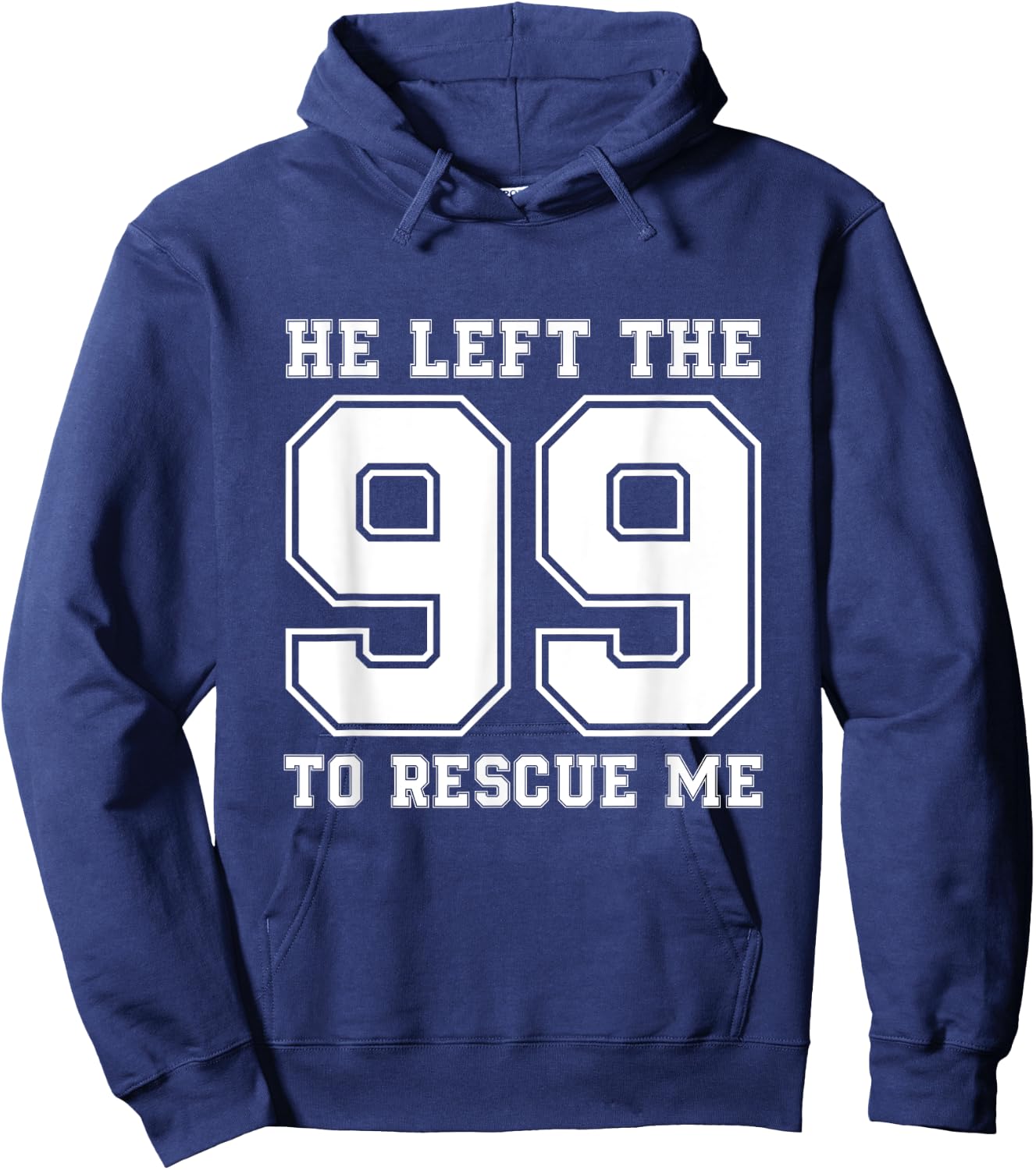 He Left The 99 To Rescue Me Shirt - Christian Quotes Hoodie - Hoodie | Navy