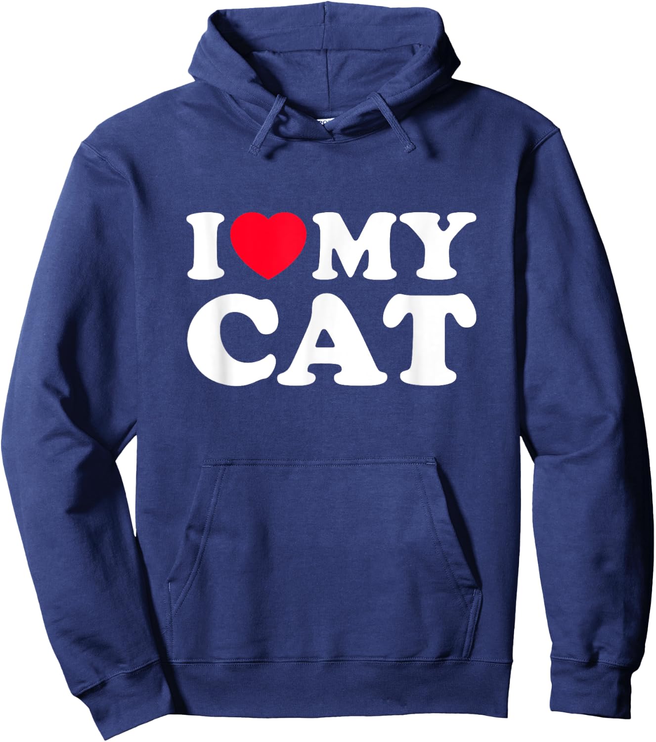 I Love My Cat Hoodie - Hoodie | Navy