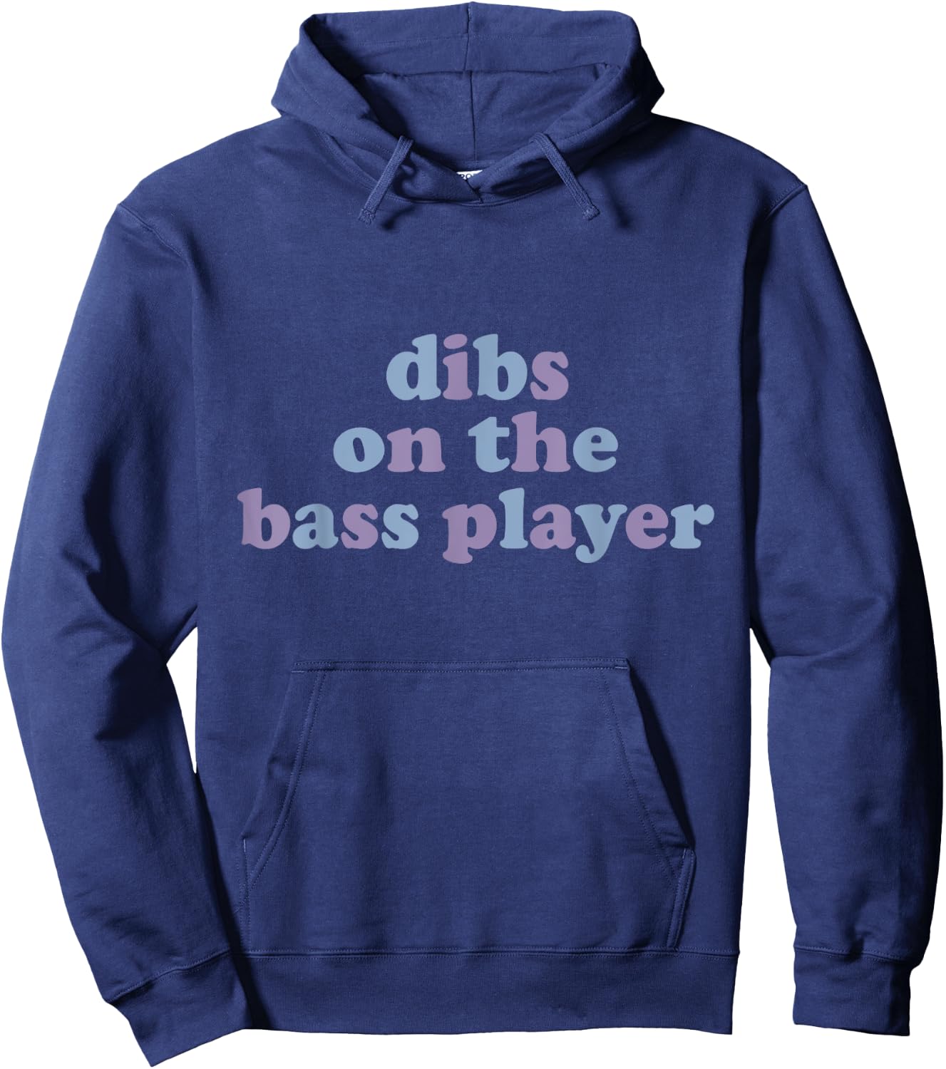 Dibs On The Bass Player Funny Electric Guitar Bassist Wife Hoodie - Hoodie | Navy