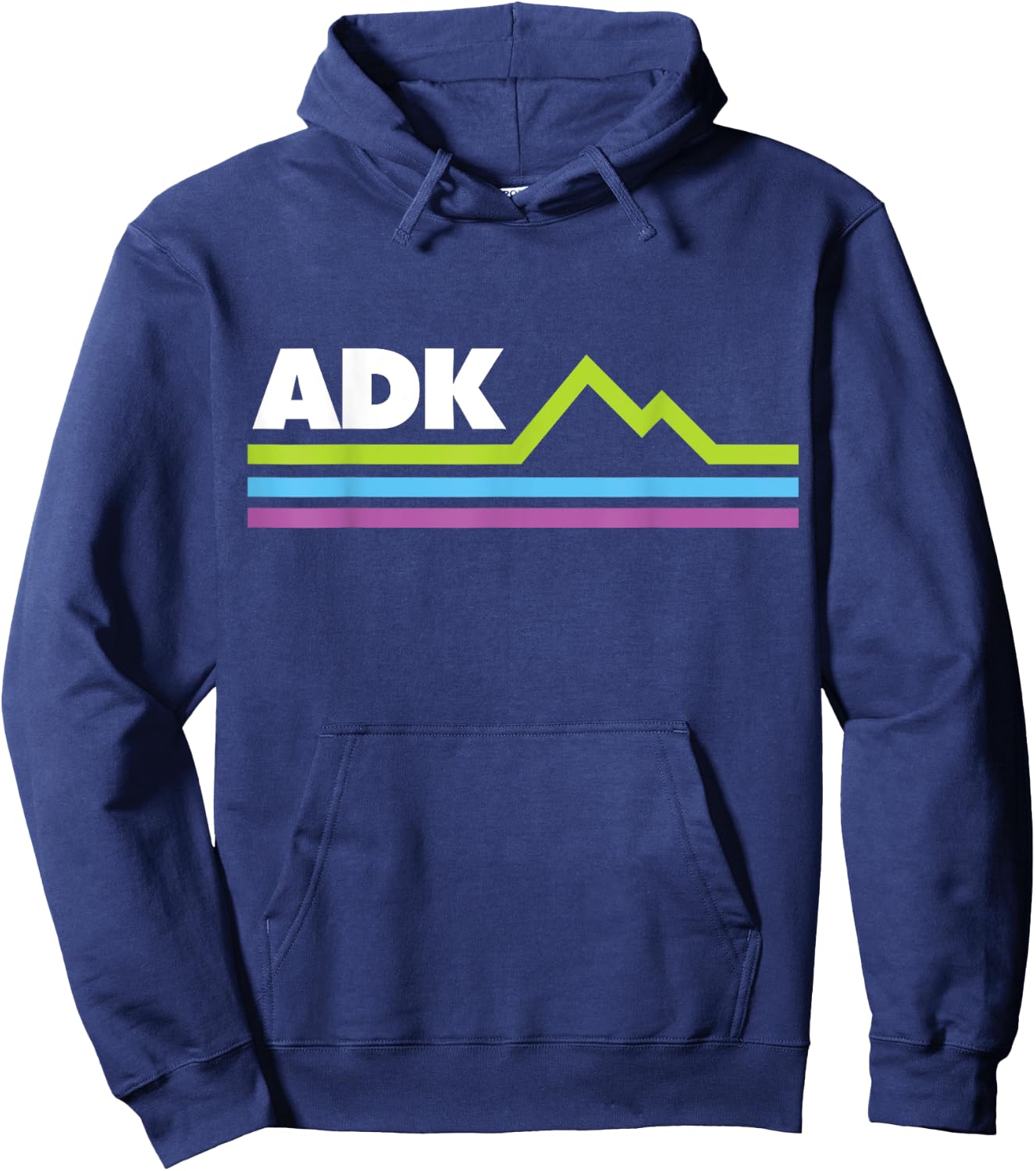 ADK Adirondacks Mountains Shirt Hoodie - Hoodie | Navy