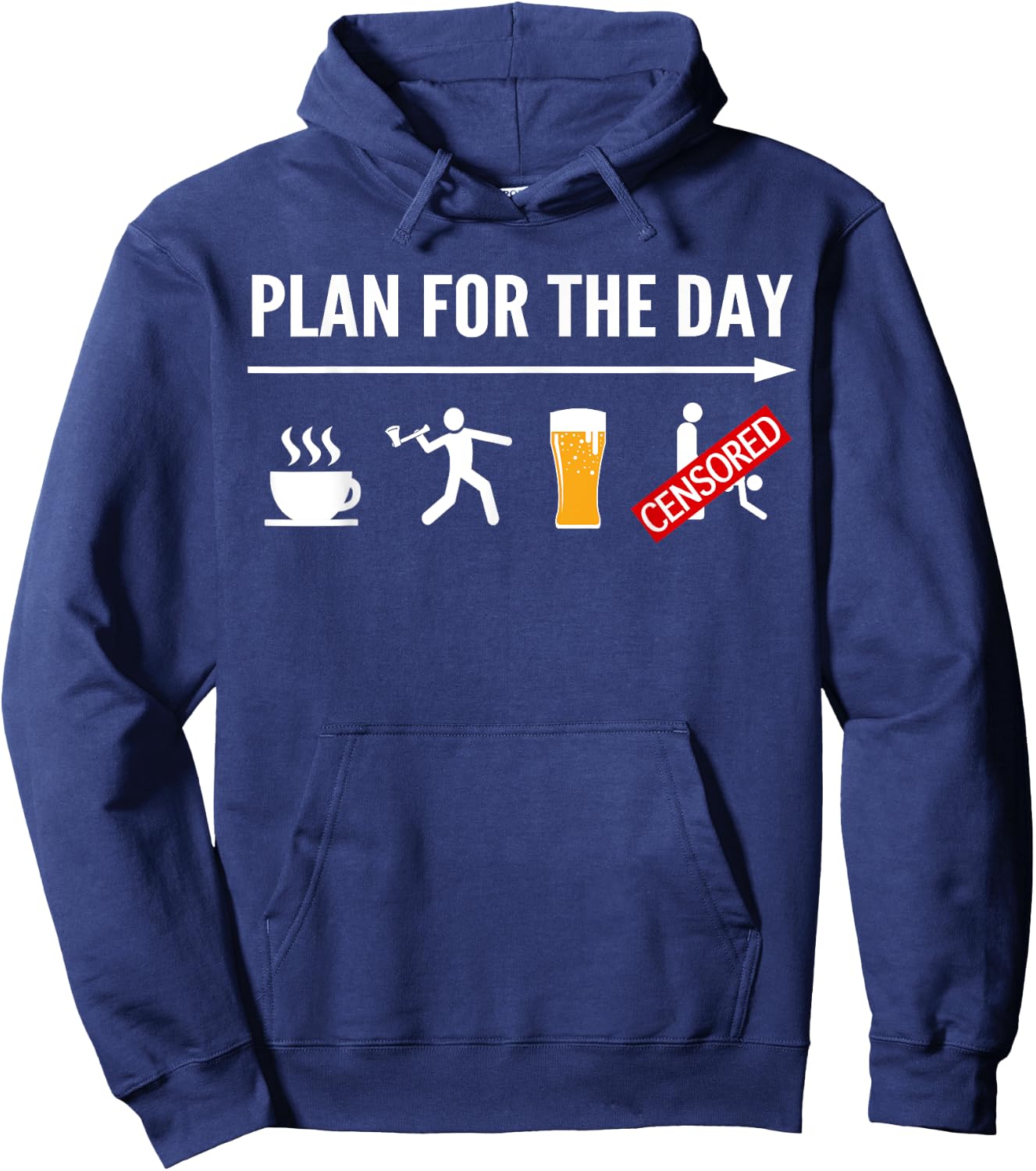 Funny Axe Throwing Shirts Men Women Hatchet Game Gift Hoodie - Hoodie | Navy