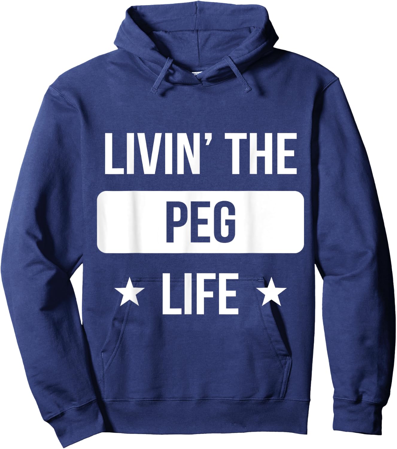 Livin' The Peg Life Family Reunion Squad First Last Name Hoodie - Hoodie | Navy