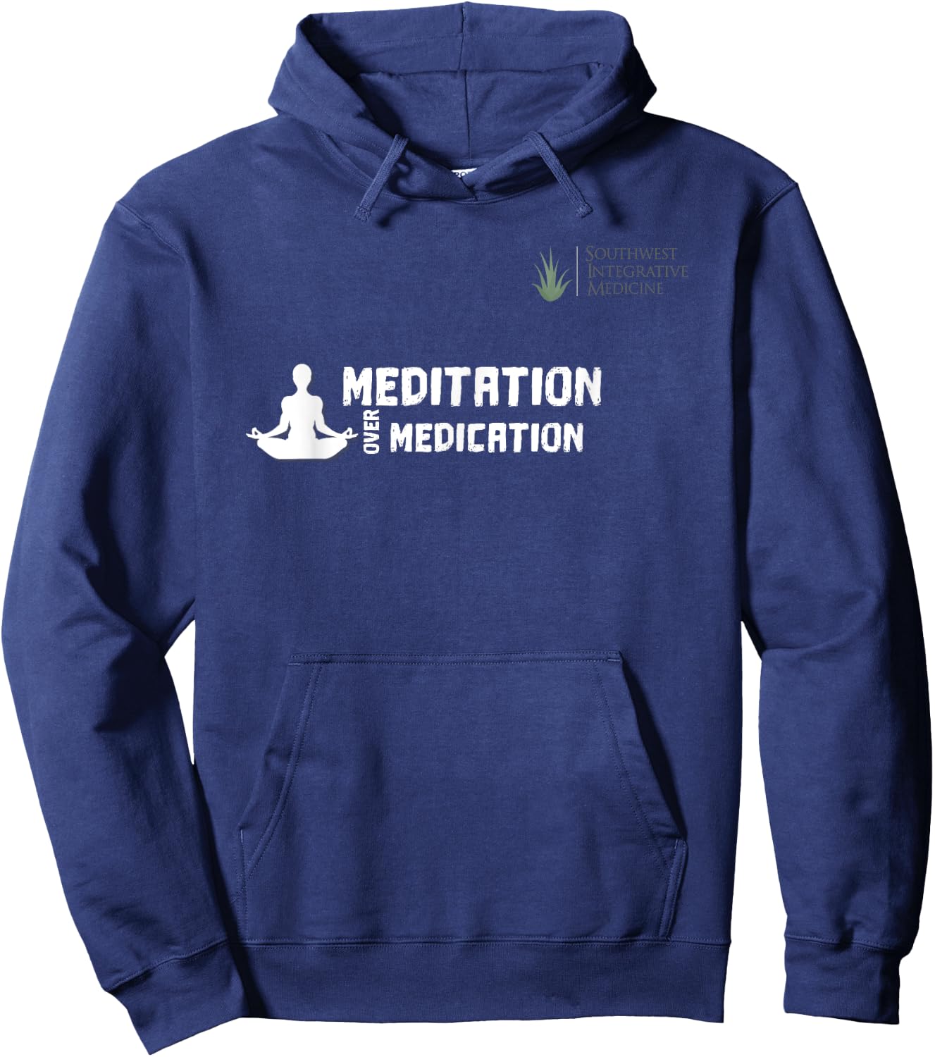 Meditation Over Medication Hoodie - Hoodie | Navy
