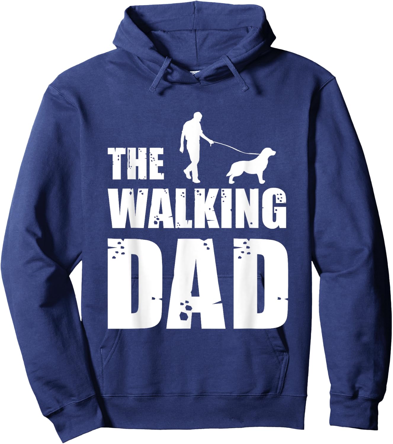 The Walking Dad Golden Retriever Dog Owner Dog Breed Gift Men Women Hoodie - Hoodie | Navy